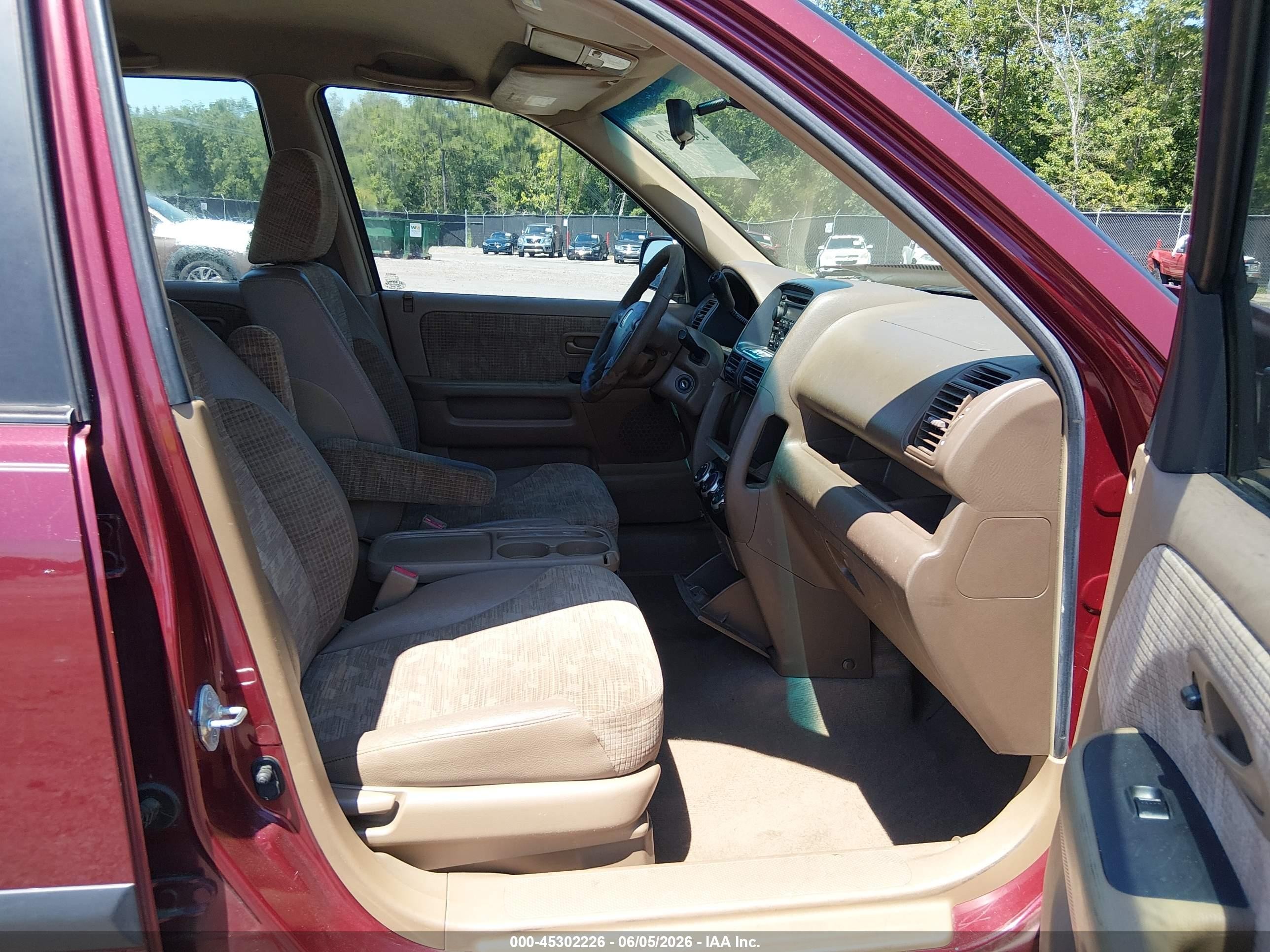 2004 Honda Cr-v Lx Red vin: SHSRD68454U204752