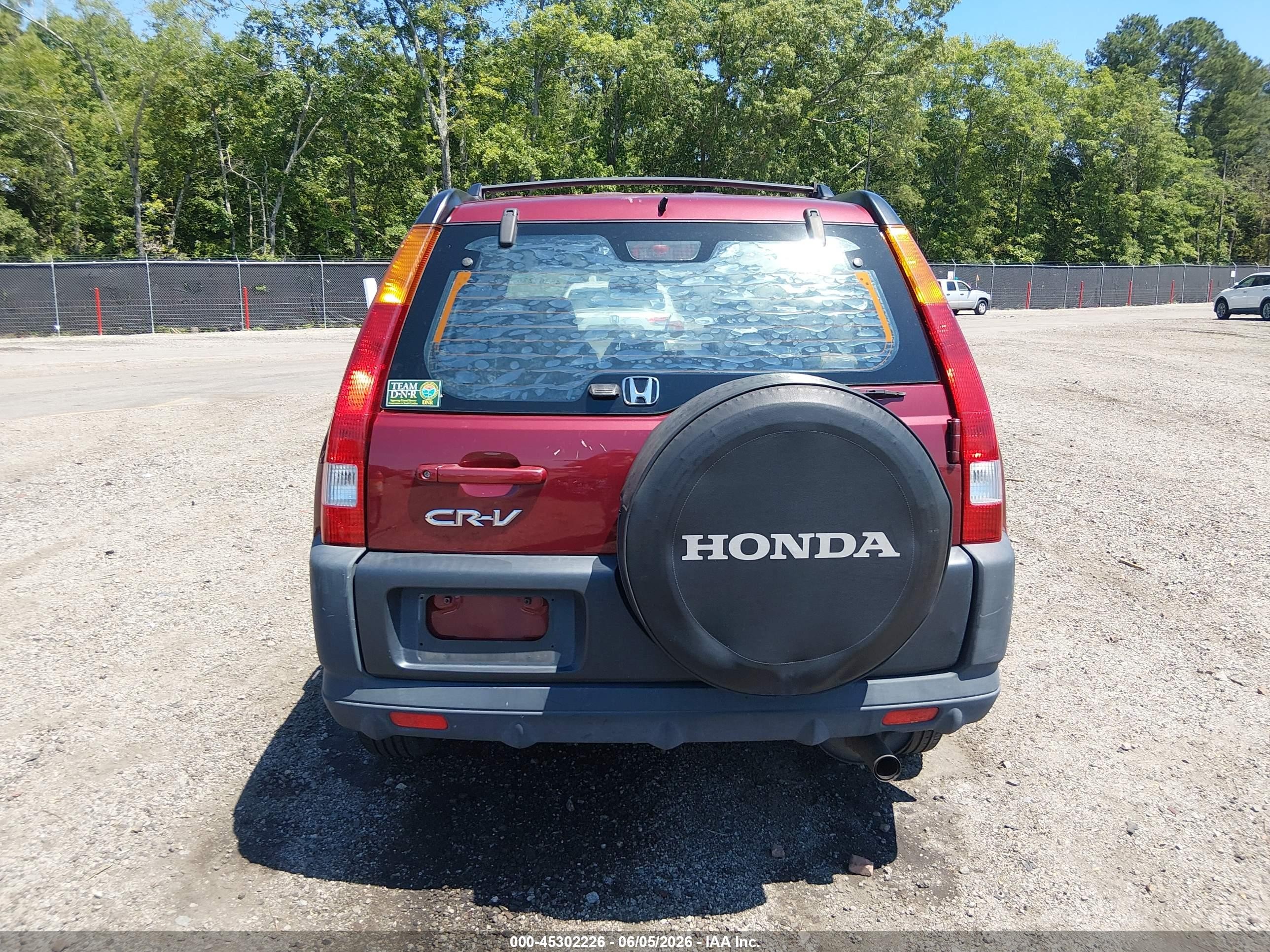 2004 Honda Cr-v Lx Red vin: SHSRD68454U204752