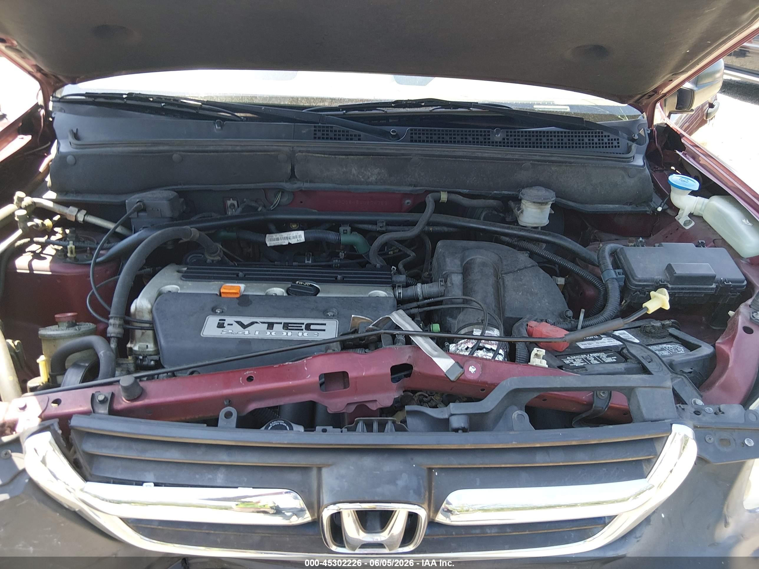 2004 Honda Cr-v Lx Red vin: SHSRD68454U204752