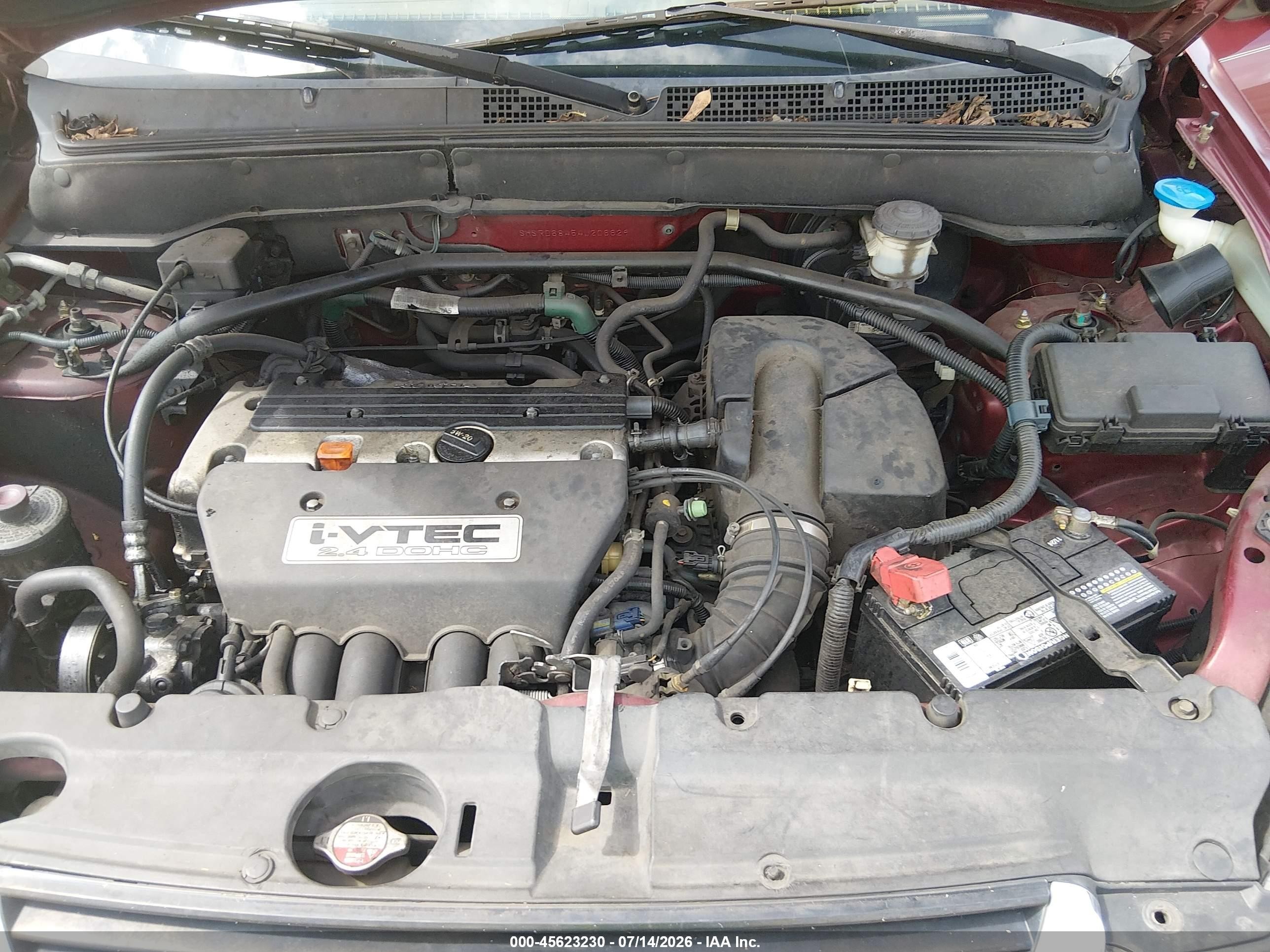 2004 Honda Cr-v Lx Maroon vin: SHSRD68454U206629