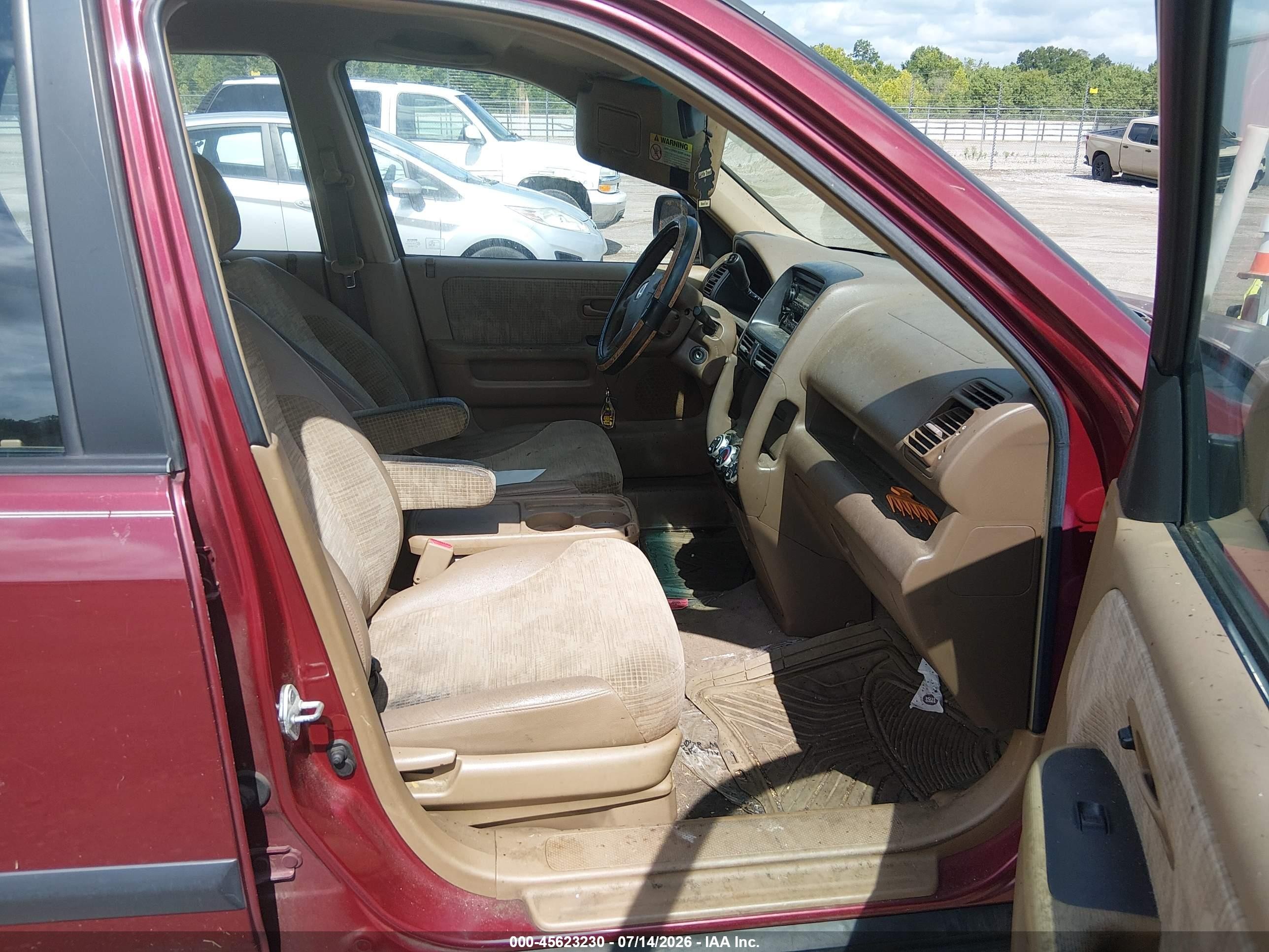 2004 Honda Cr-v Lx Maroon vin: SHSRD68454U206629