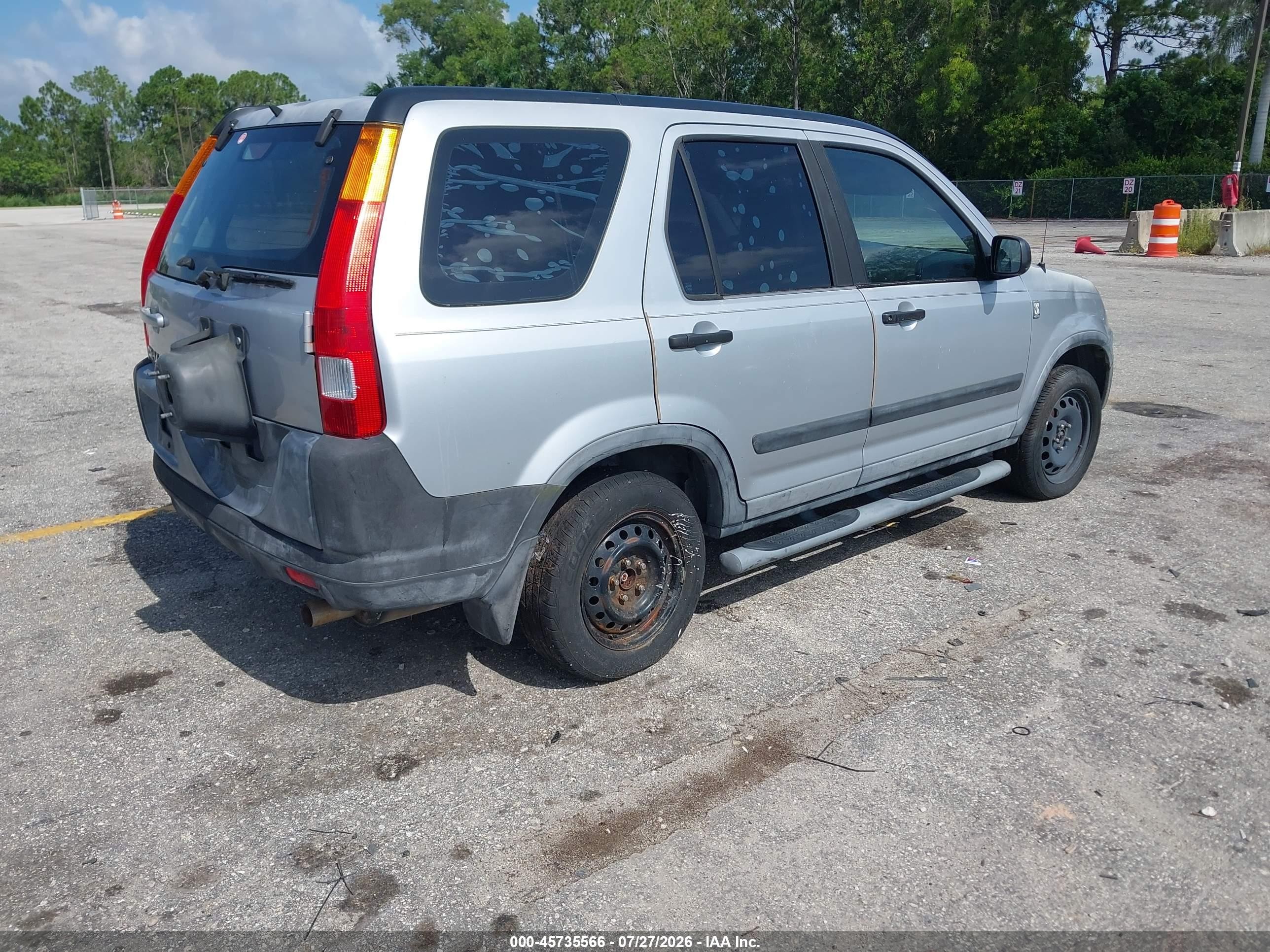 2004 Honda Cr-v Lx Silver vin: SHSRD68454U207442