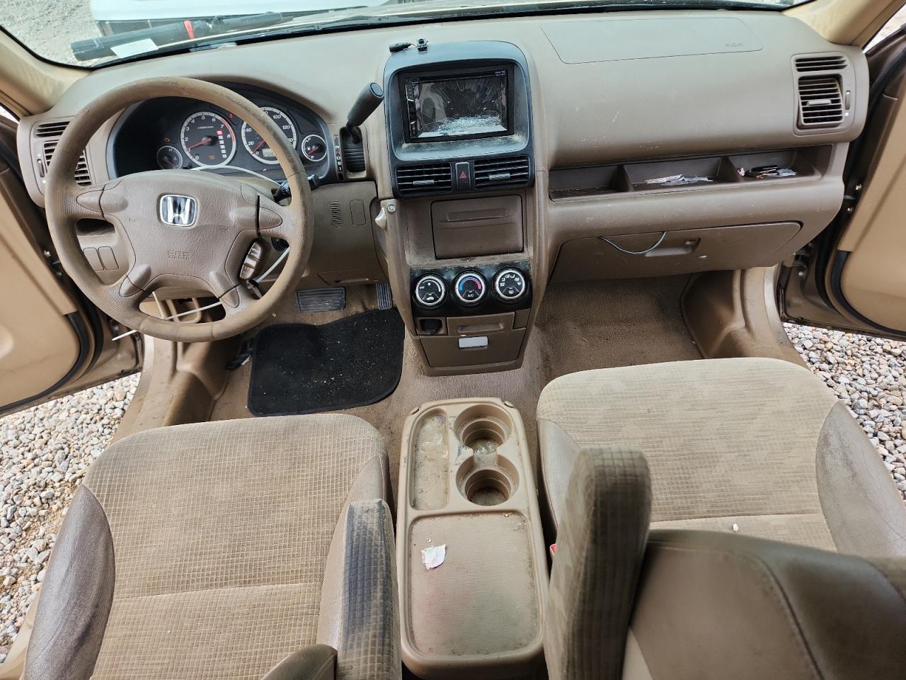 2004 Honda Cr-v Lx Brown vin: SHSRD68464U201407