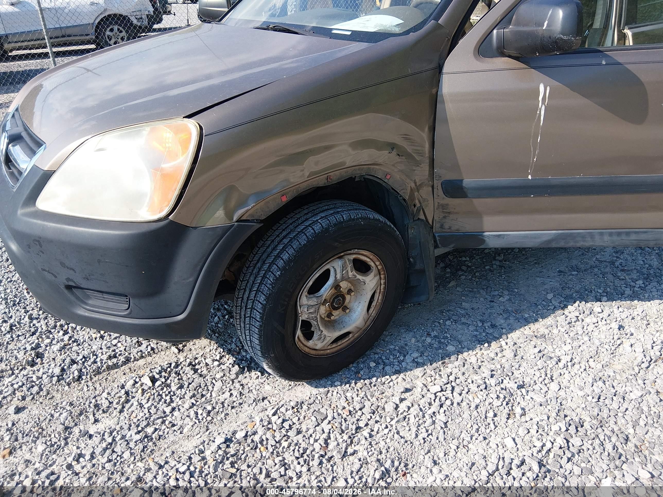 2003 Honda Cr-v Lx Золотой vin: SHSRD68473U100715