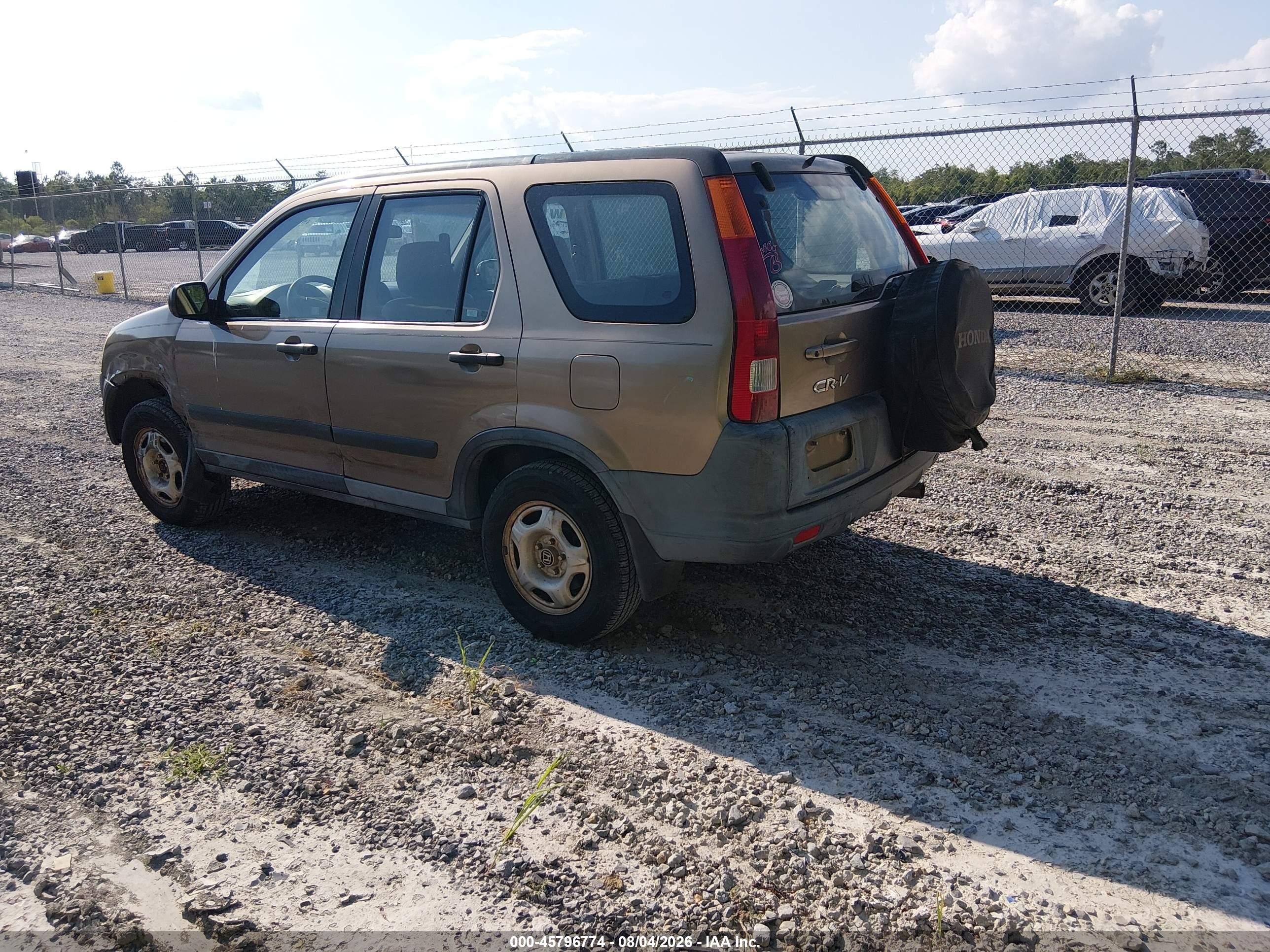 2003 Honda Cr-v Lx Золотой vin: SHSRD68473U100715