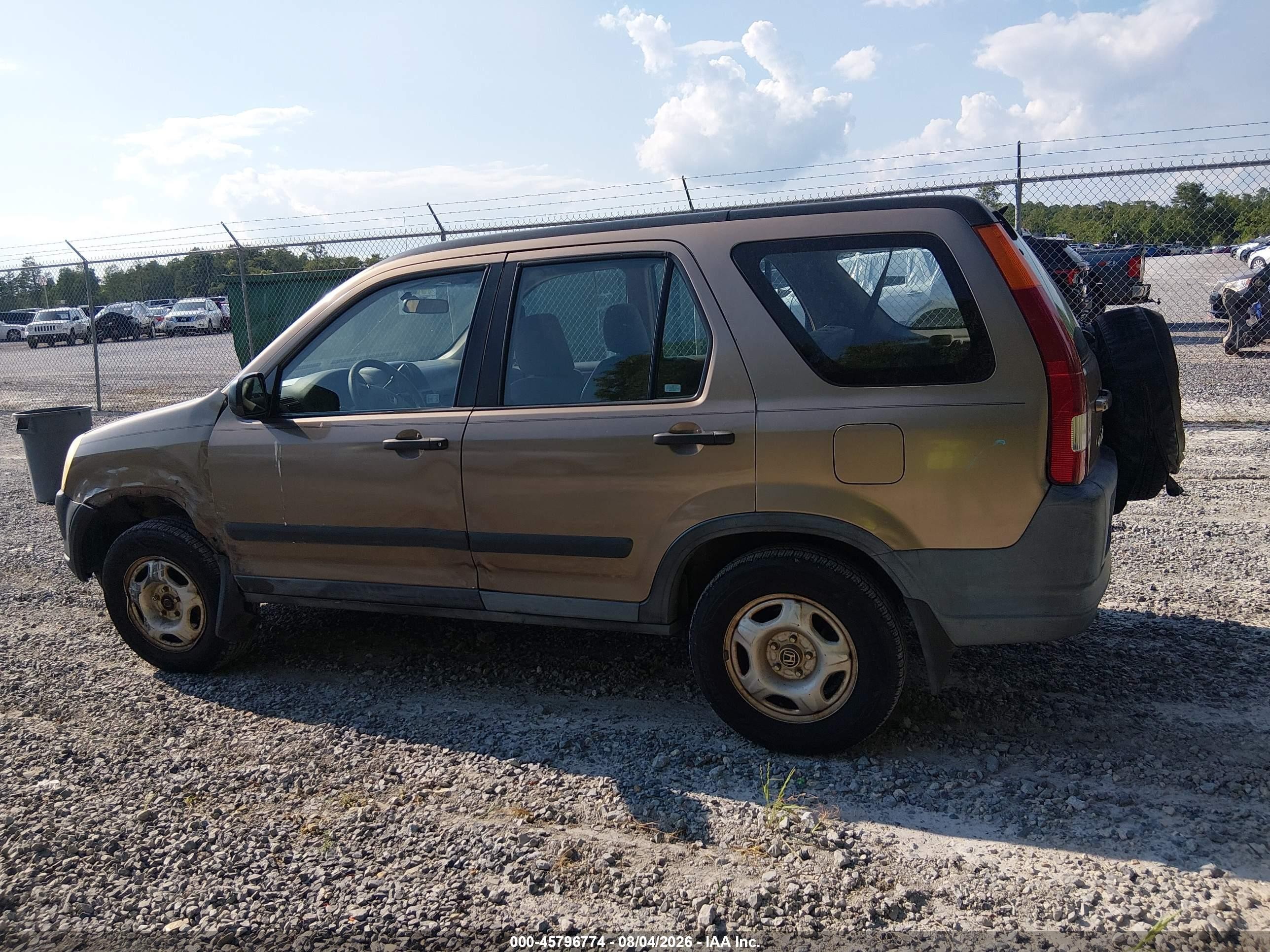 2003 Honda Cr-v Lx Золотой vin: SHSRD68473U100715