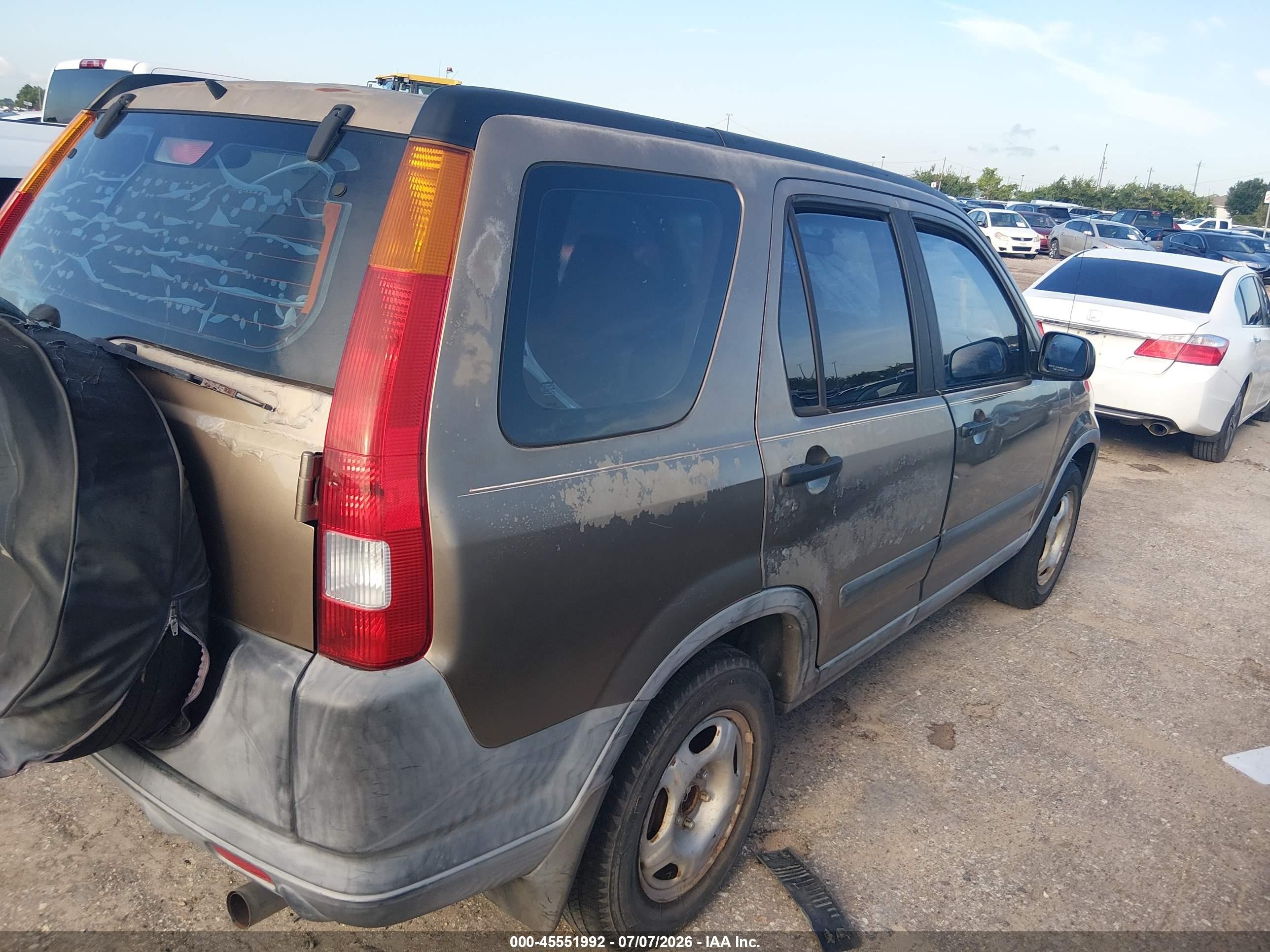 2004 Honda Cr-v Lx Green vin: SHSRD68484U208732