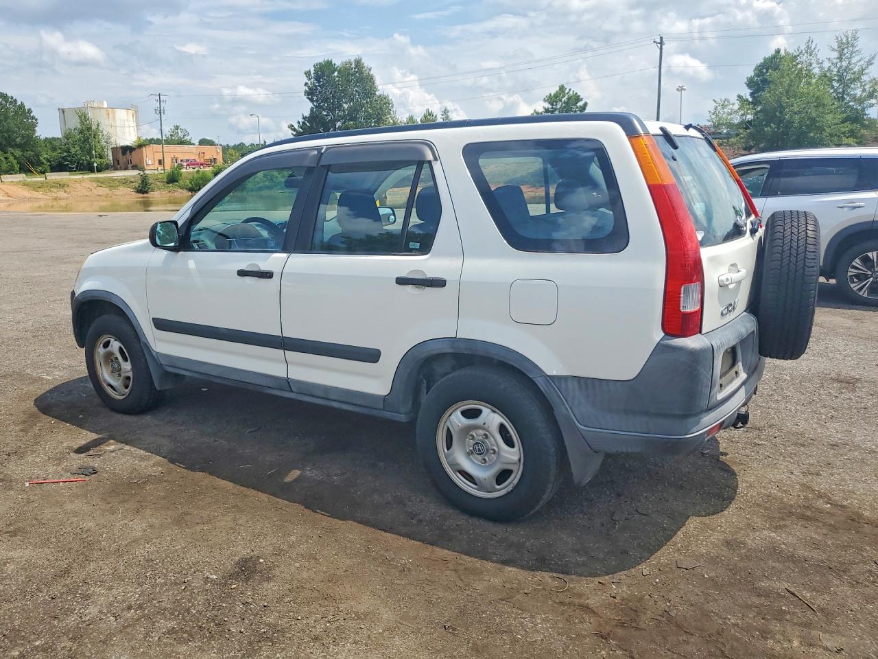 2004 Honda Cr-v Lx White vin: SHSRD68484U209038