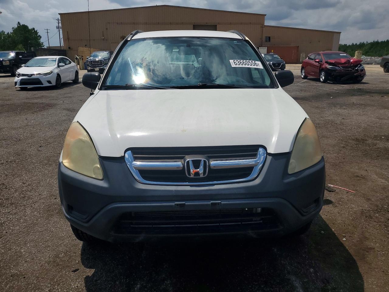 2004 Honda Cr-v Lx White vin: SHSRD68484U209038