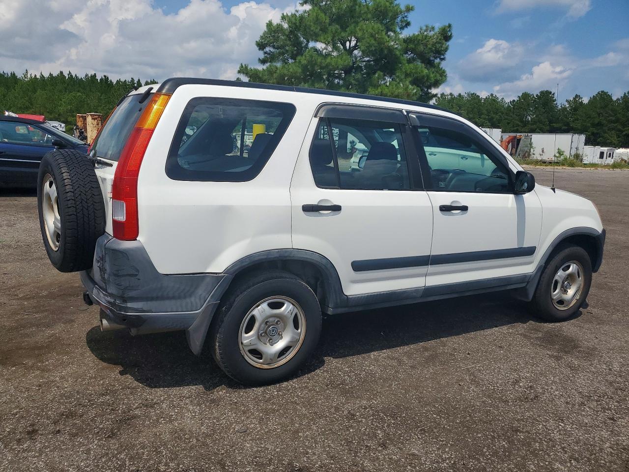 2004 Honda Cr-v Lx White vin: SHSRD68484U209038