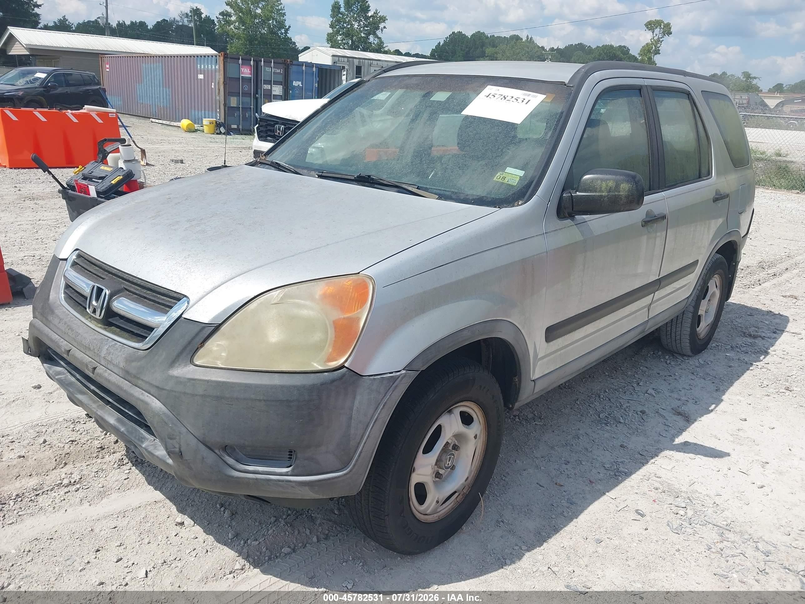 2004 Honda Cr-v Lx Серебряный vin: SHSRD68494U205242