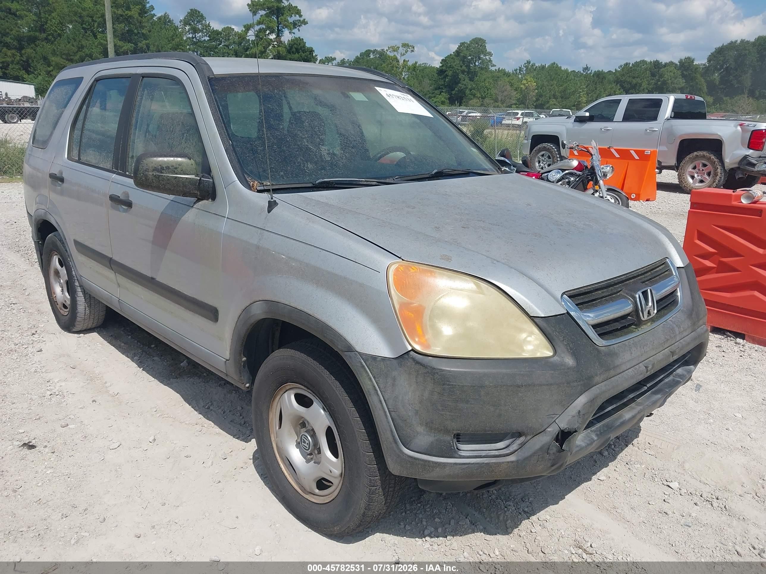 2004 Honda Cr-v Lx Серебряный vin: SHSRD68494U205242