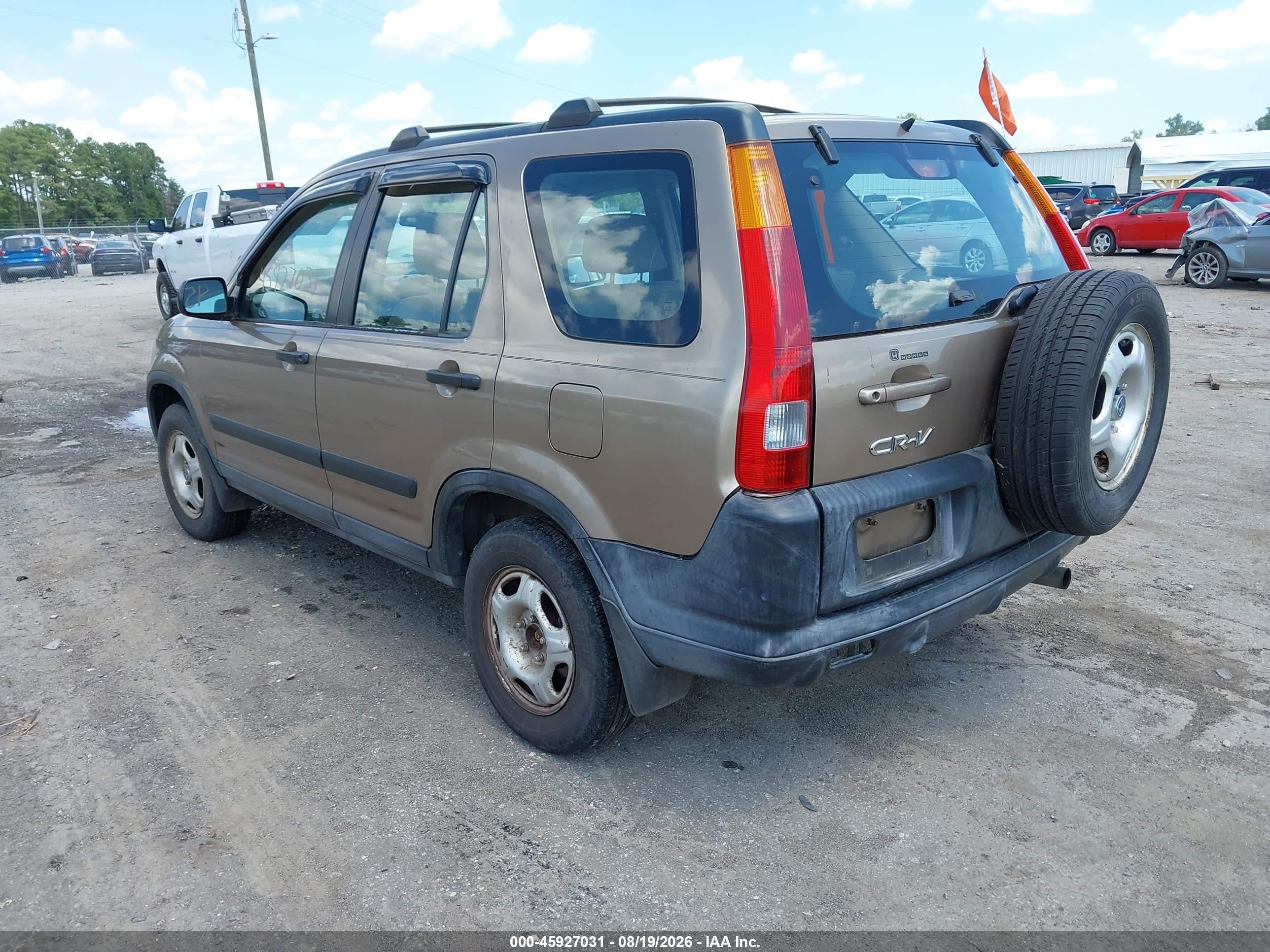 2002 Honda Cr-v Lx Gold vin: SHSRD684X2U001143