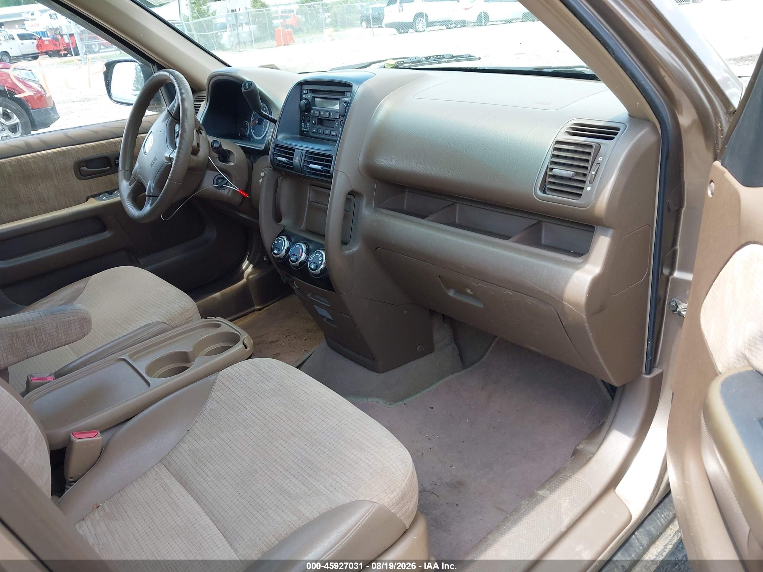 2002 Honda Cr-v Lx Gold vin: SHSRD684X2U001143