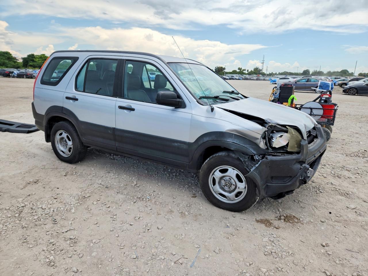 2003 Honda Cr-v Lx Silver vin: SHSRD684X3U102166