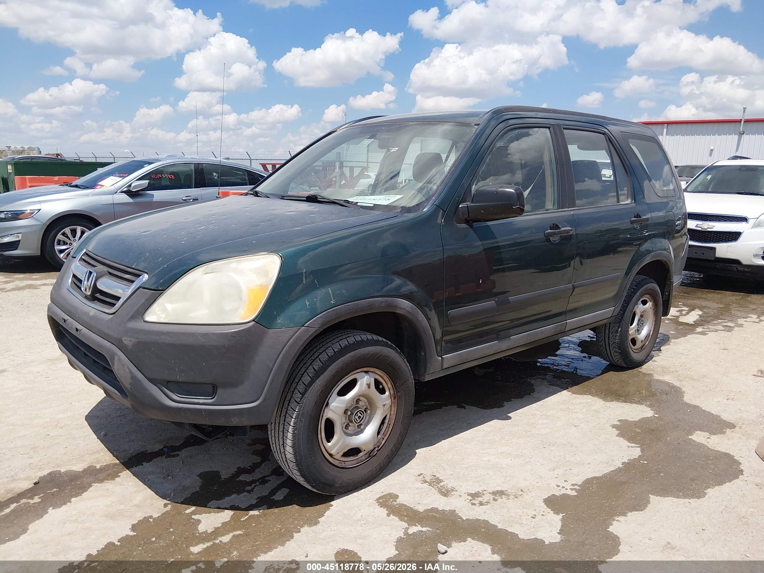 2004 Honda Cr-v Lx Зеленый vin: SHSRD684X4U200700