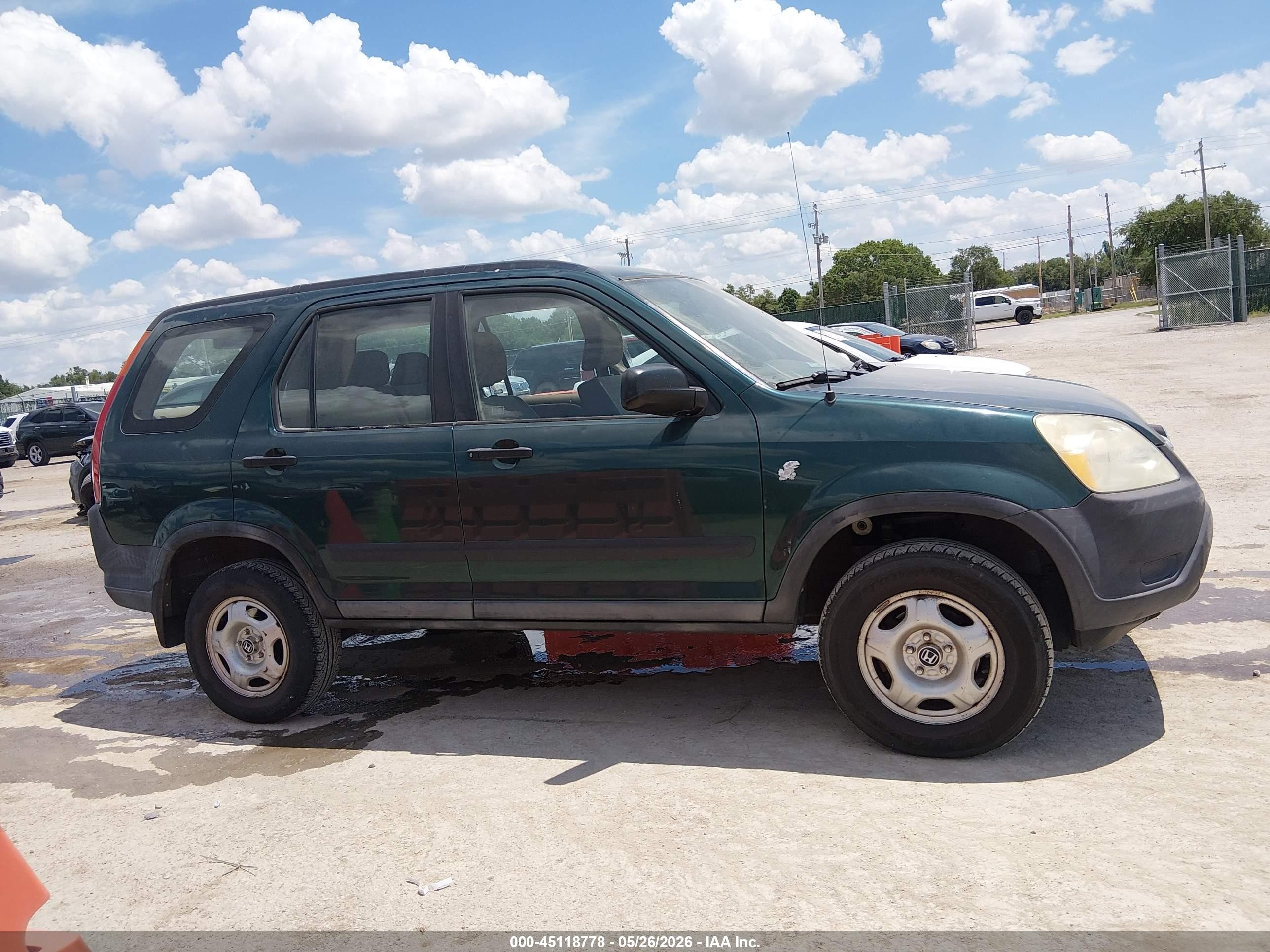 2004 Honda Cr-v Lx Зеленый vin: SHSRD684X4U200700