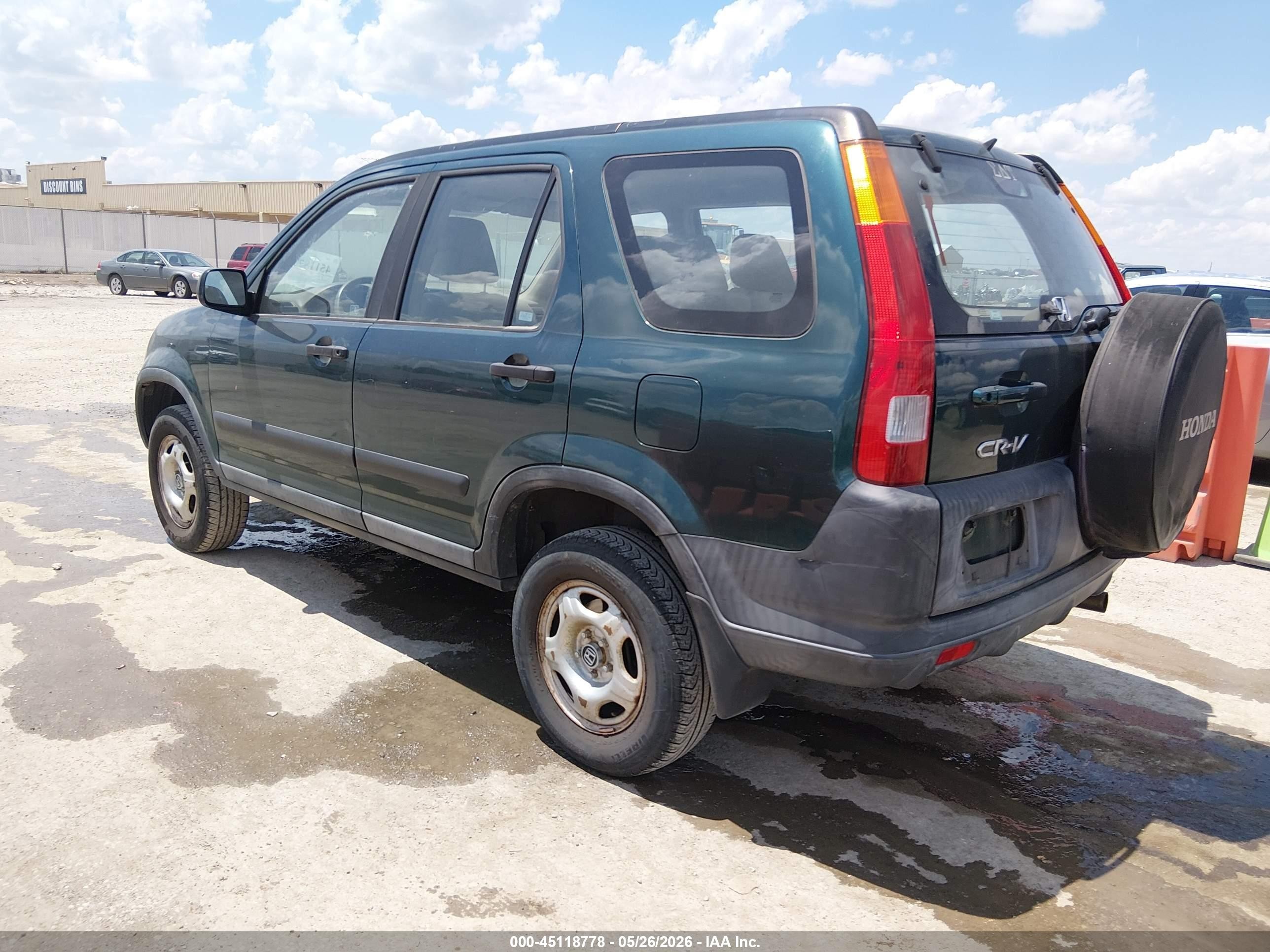 2004 Honda Cr-v Lx Зеленый vin: SHSRD684X4U200700