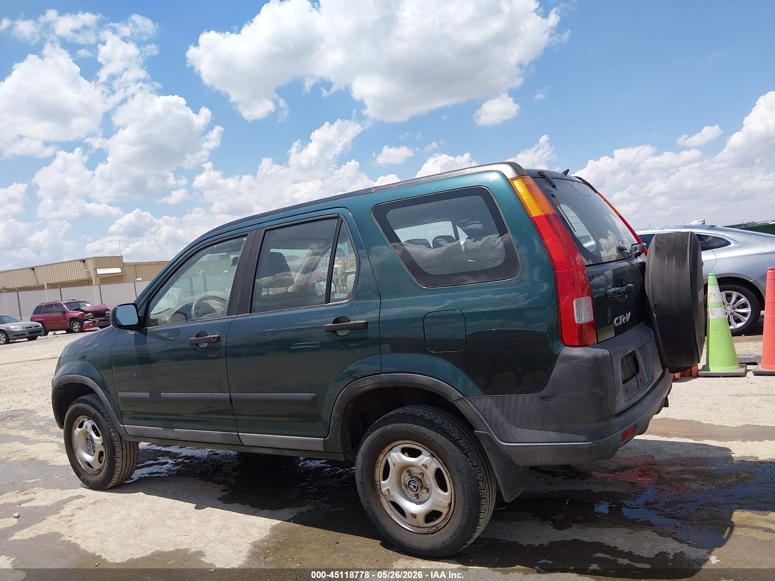 2004 Honda Cr-v Lx Зеленый vin: SHSRD684X4U200700