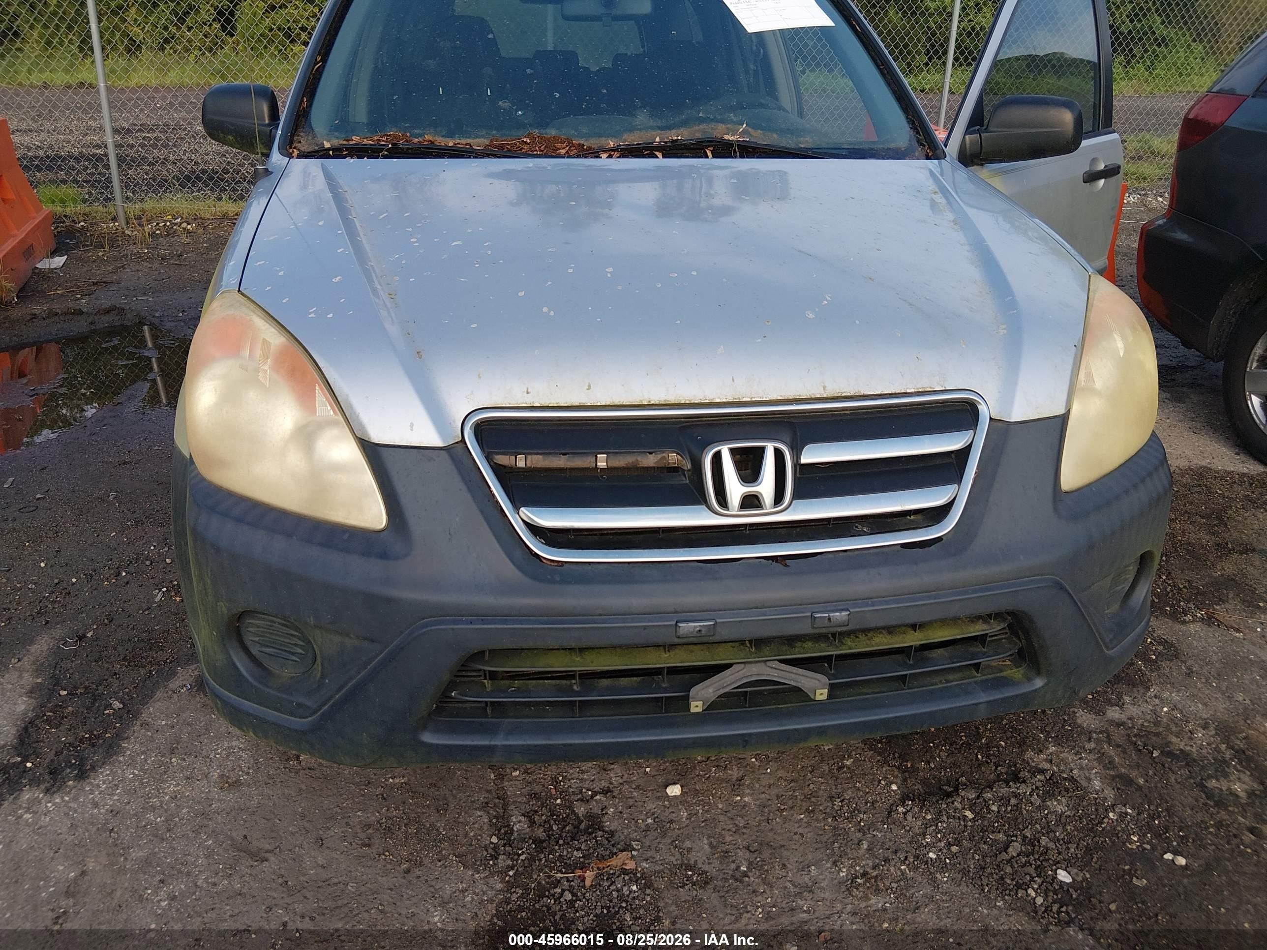 2005 Honda Cr-v Lx Silver vin: SHSRD68505U300377