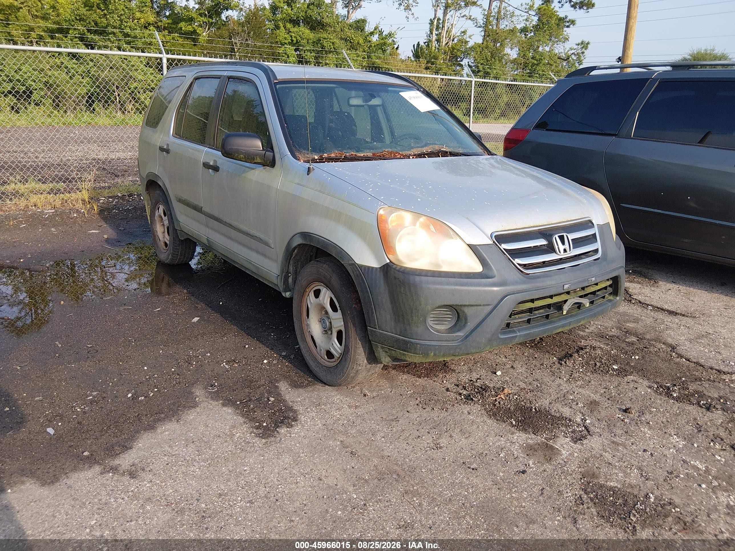 2005 Honda Cr-v Lx Silver vin: SHSRD68505U300377