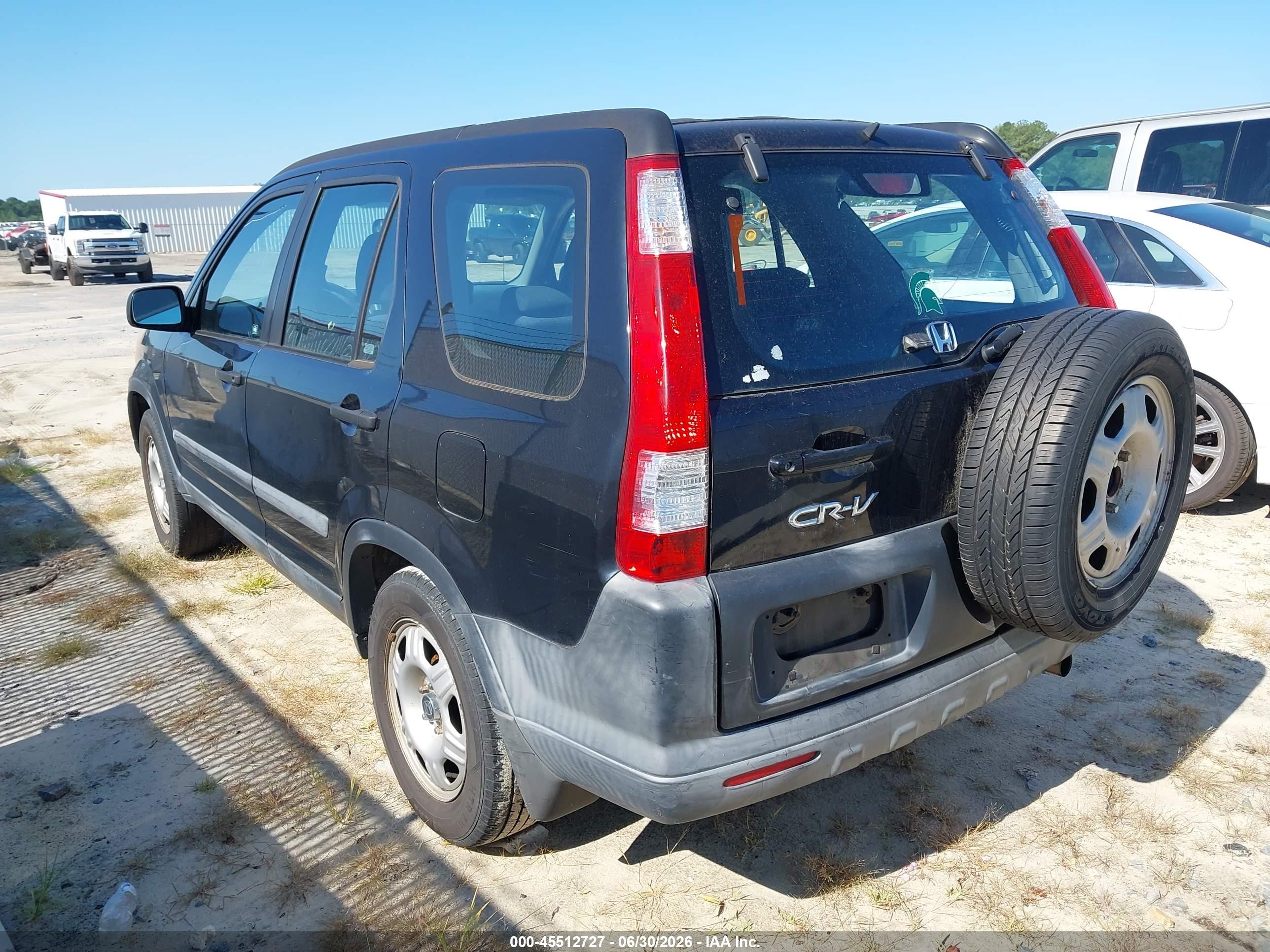 2005 Honda Cr-v Lx Black vin: SHSRD68505U308253