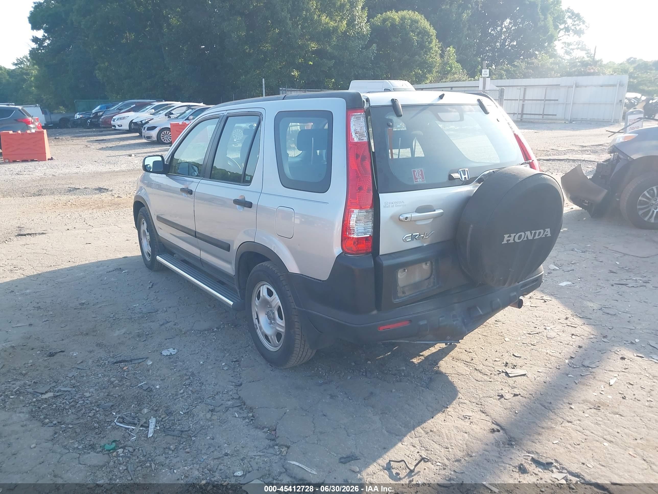 2006 Honda Cr-v Lx Silver vin: SHSRD68506U409598