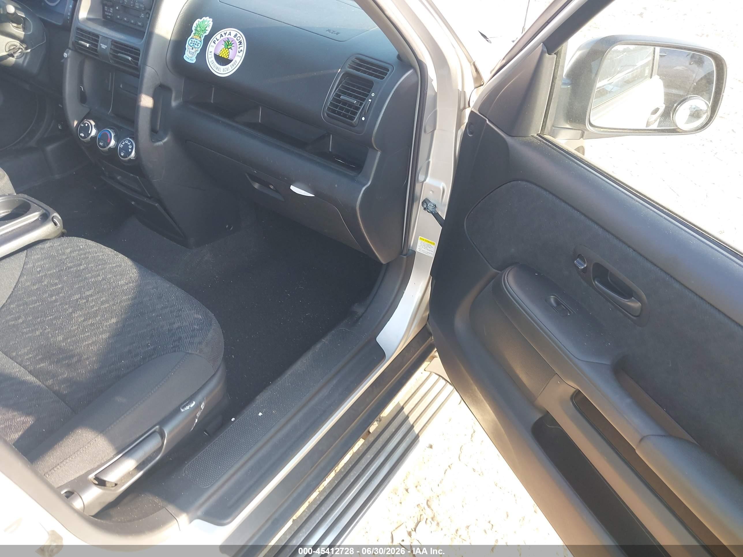 2006 Honda Cr-v Lx Silver vin: SHSRD68506U409598
