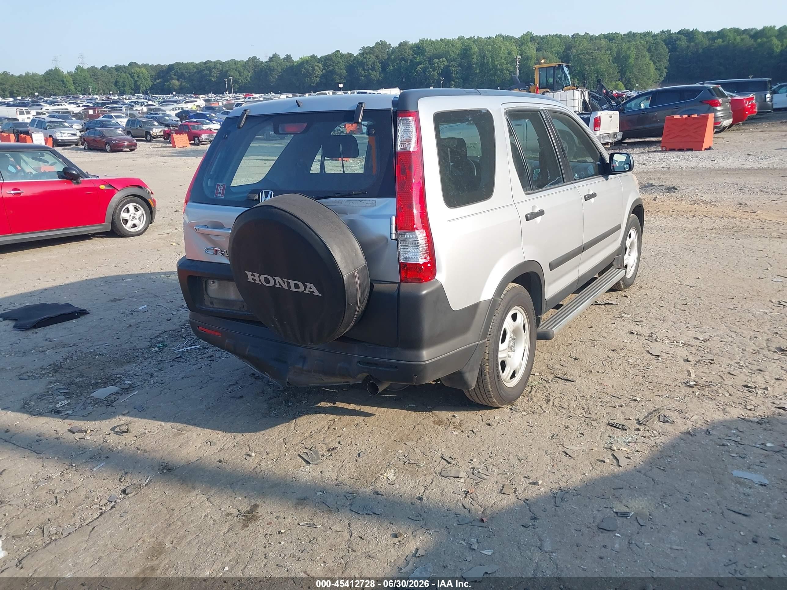 2006 Honda Cr-v Lx Silver vin: SHSRD68506U409598