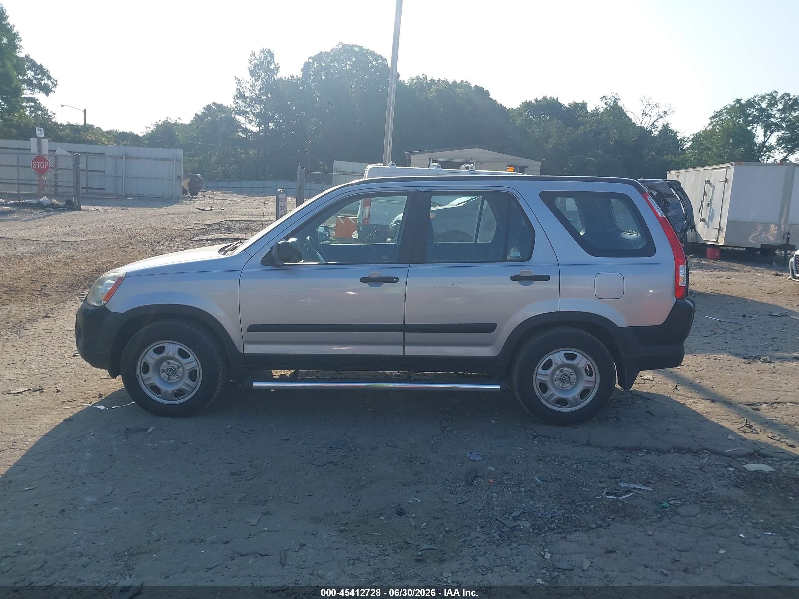 2006 Honda Cr-v Lx Silver vin: SHSRD68506U409598