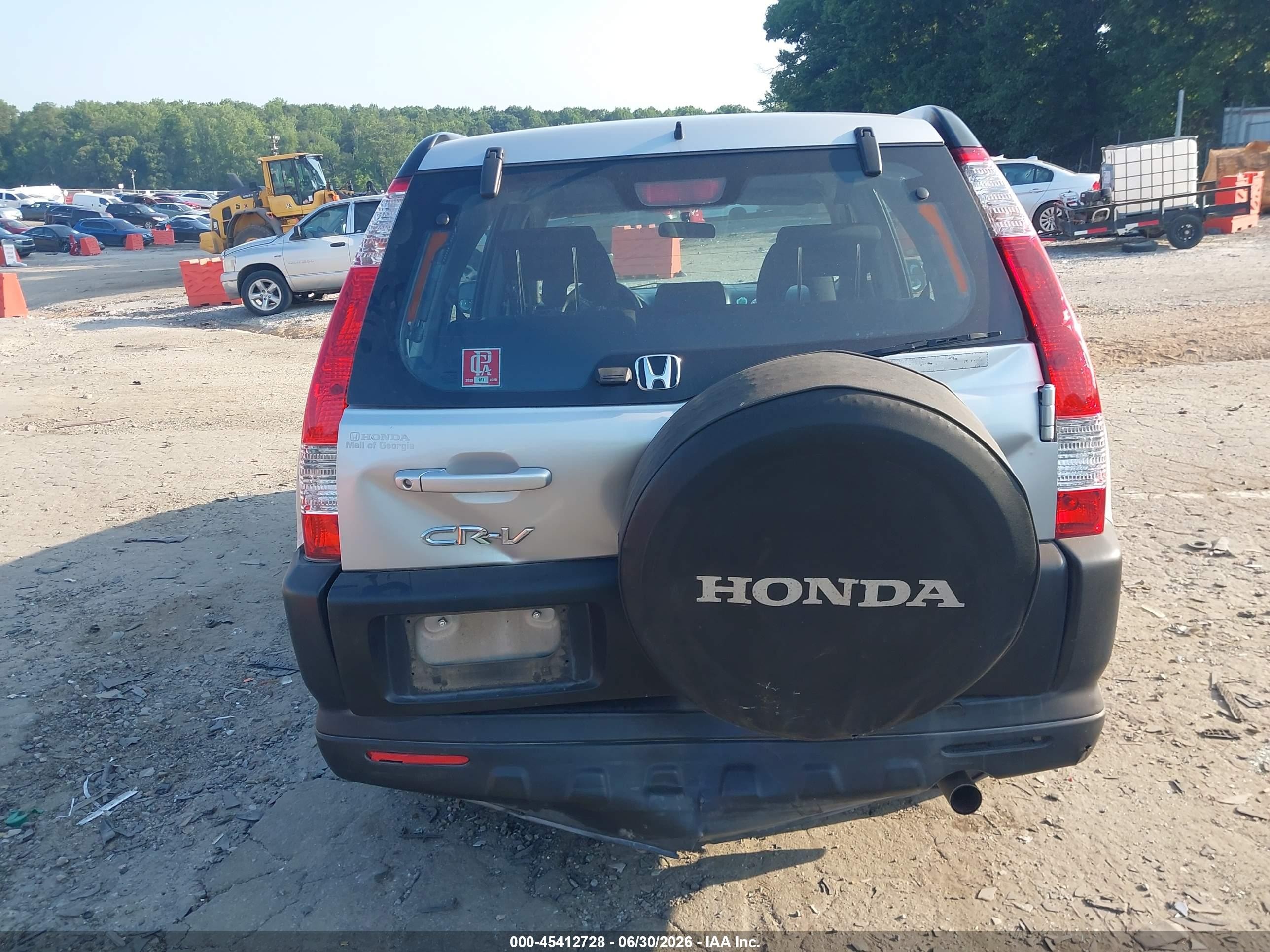2006 Honda Cr-v Lx Silver vin: SHSRD68506U409598