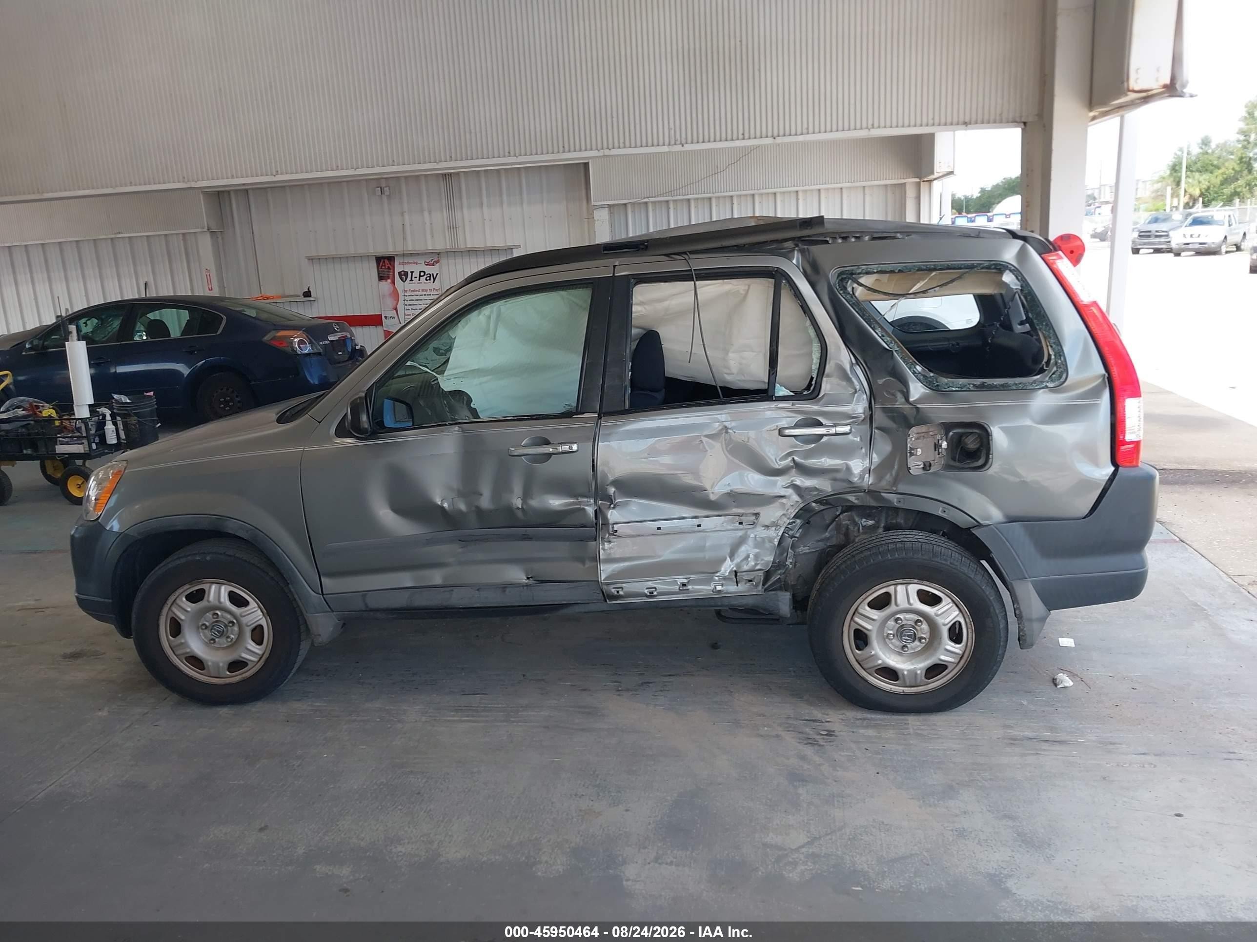 2005 Honda Cr-v Lx Silver vin: SHSRD68515U308925