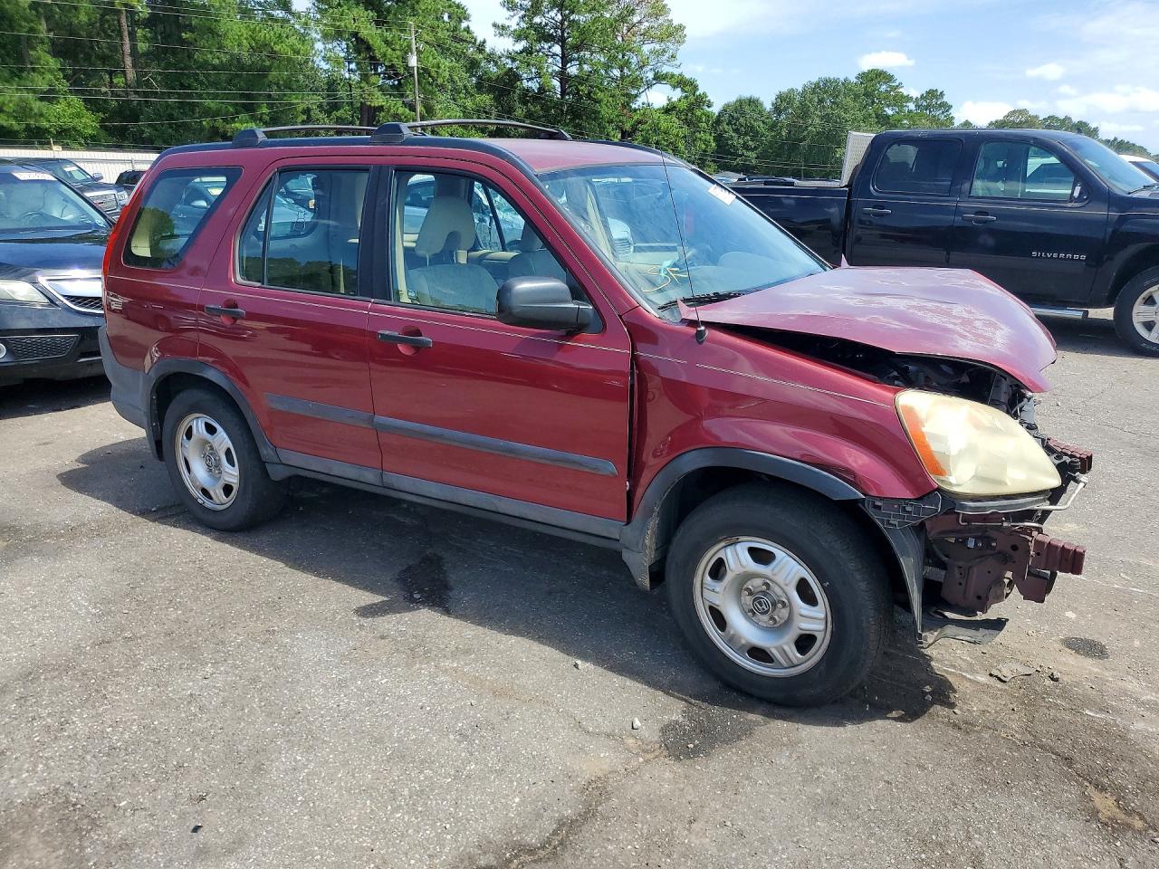 2006 Honda Cr-v Lx Maroon vin: SHSRD68516U401333
