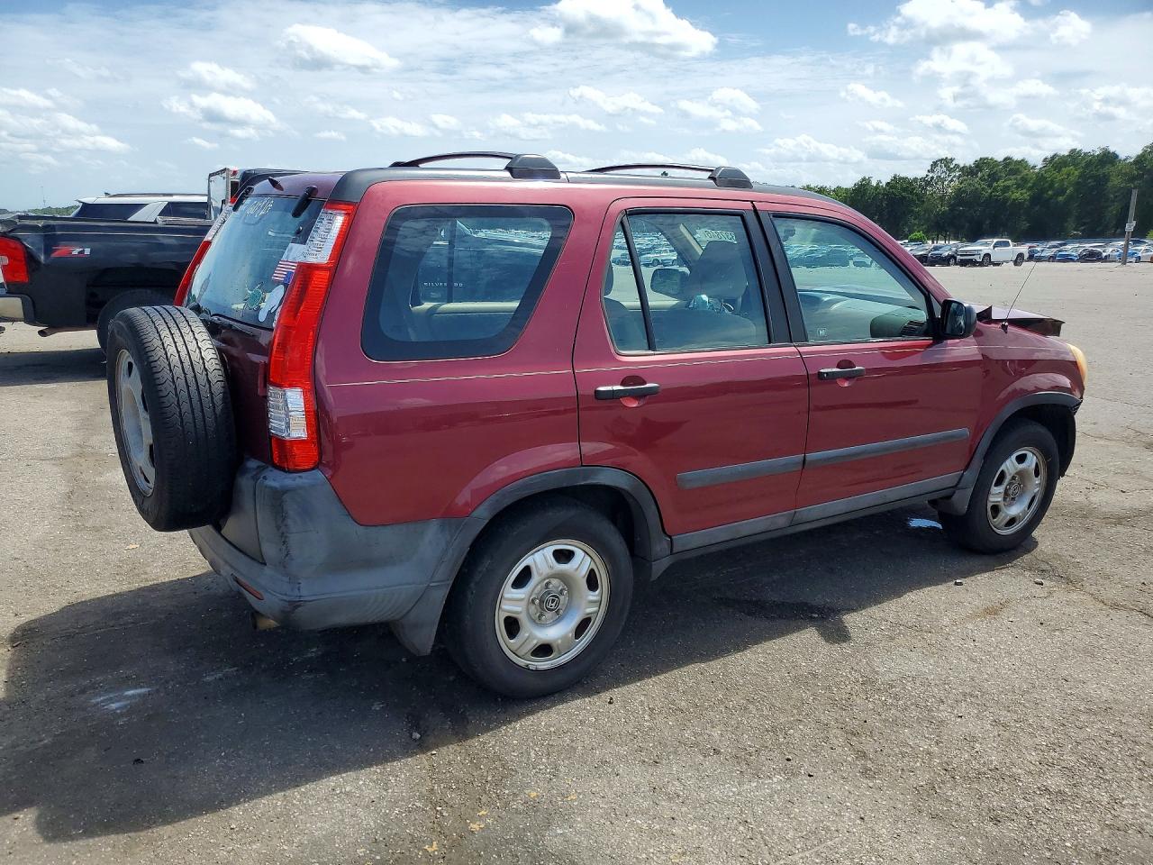 2006 Honda Cr-v Lx Maroon vin: SHSRD68516U401333