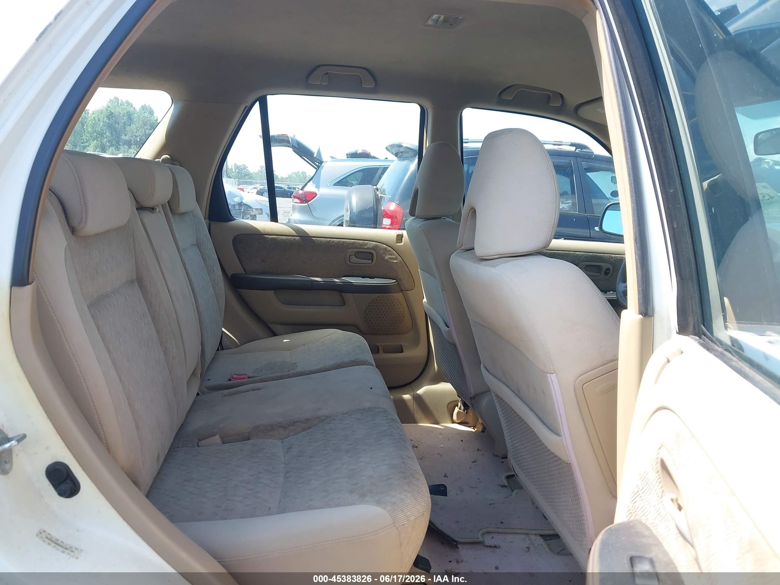 2005 Honda Cr-v Lx White vin: SHSRD68525U301191