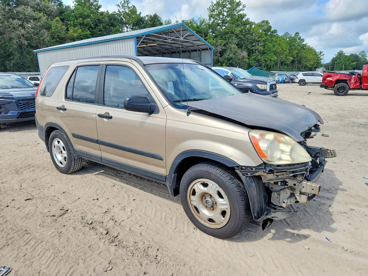 2005 Honda Cr-v Lx Желто-коричневый vin: SHSRD68525U306598