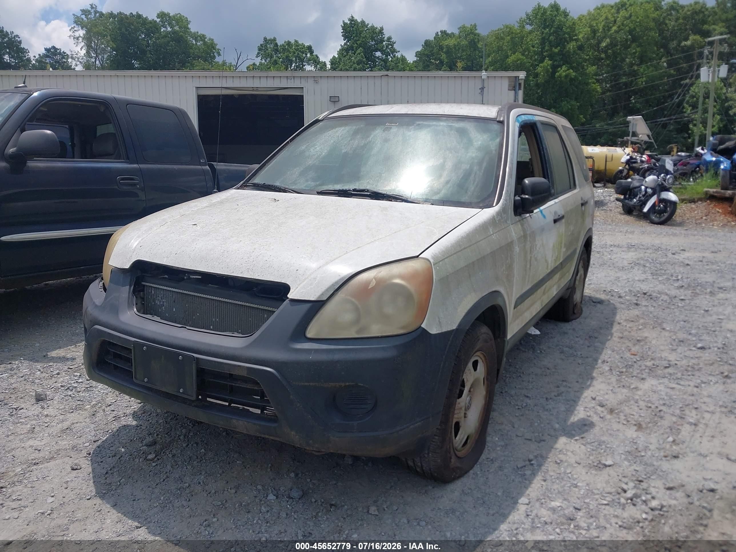 2006 Honda Cr-v Lx White vin: SHSRD68536U408557