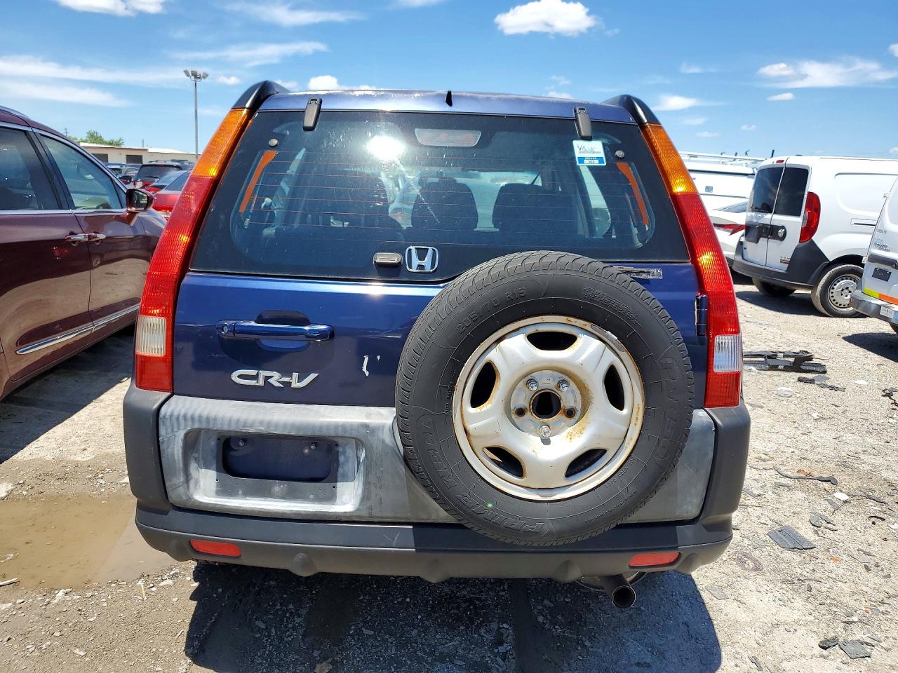 2004 Honda Cr-v Lx Blue vin: SHSRD68544U209496
