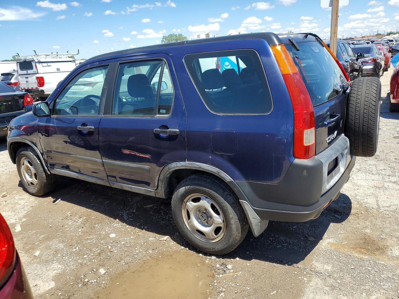 2004 Honda Cr-v Lx Blue vin: SHSRD68544U209496