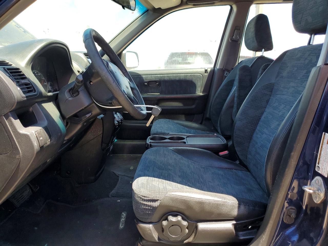 2004 Honda Cr-v Lx Blue vin: SHSRD68544U209496