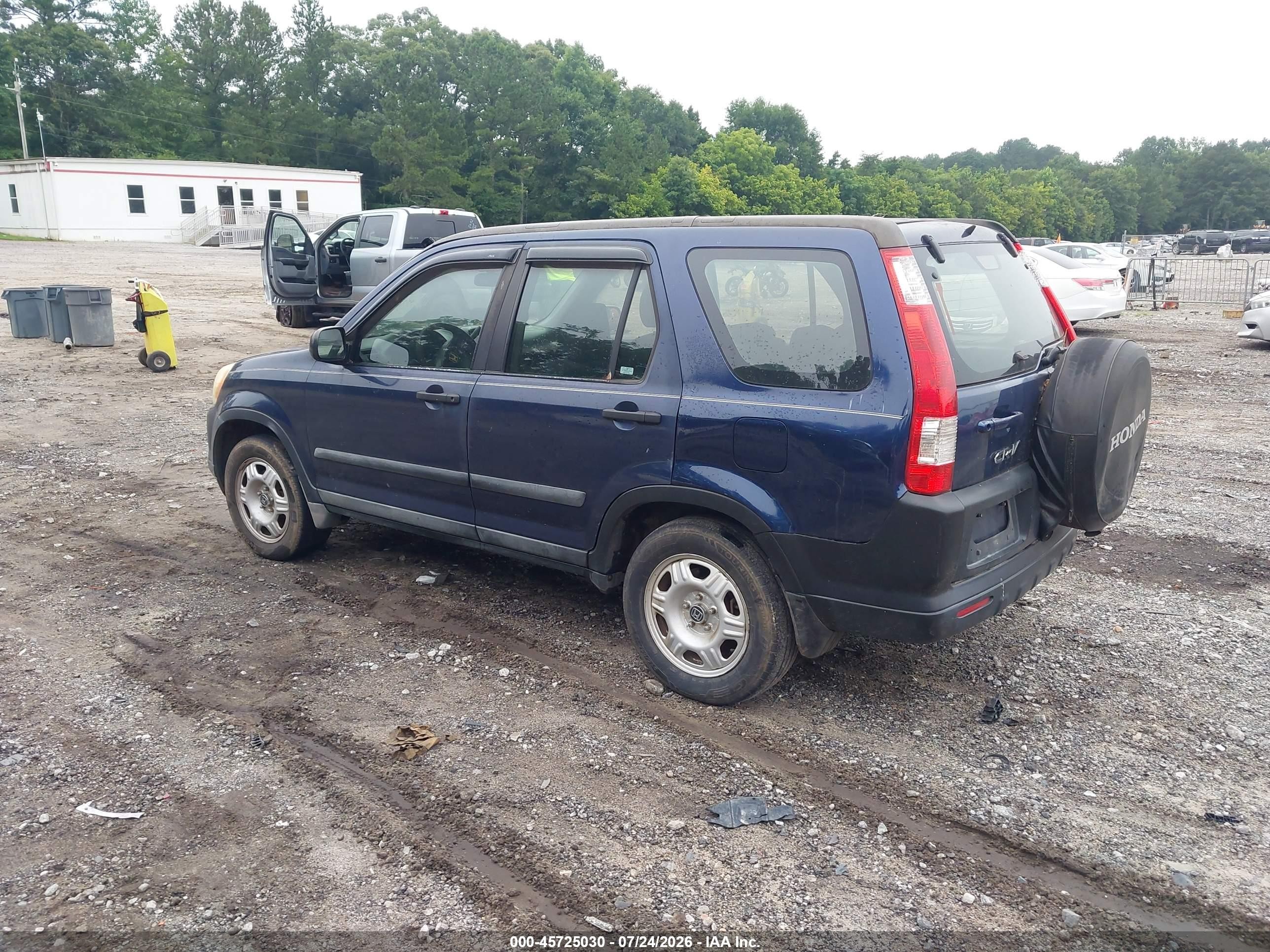 2005 Honda Cr-v Lx Синий vin: SHSRD68545U301368