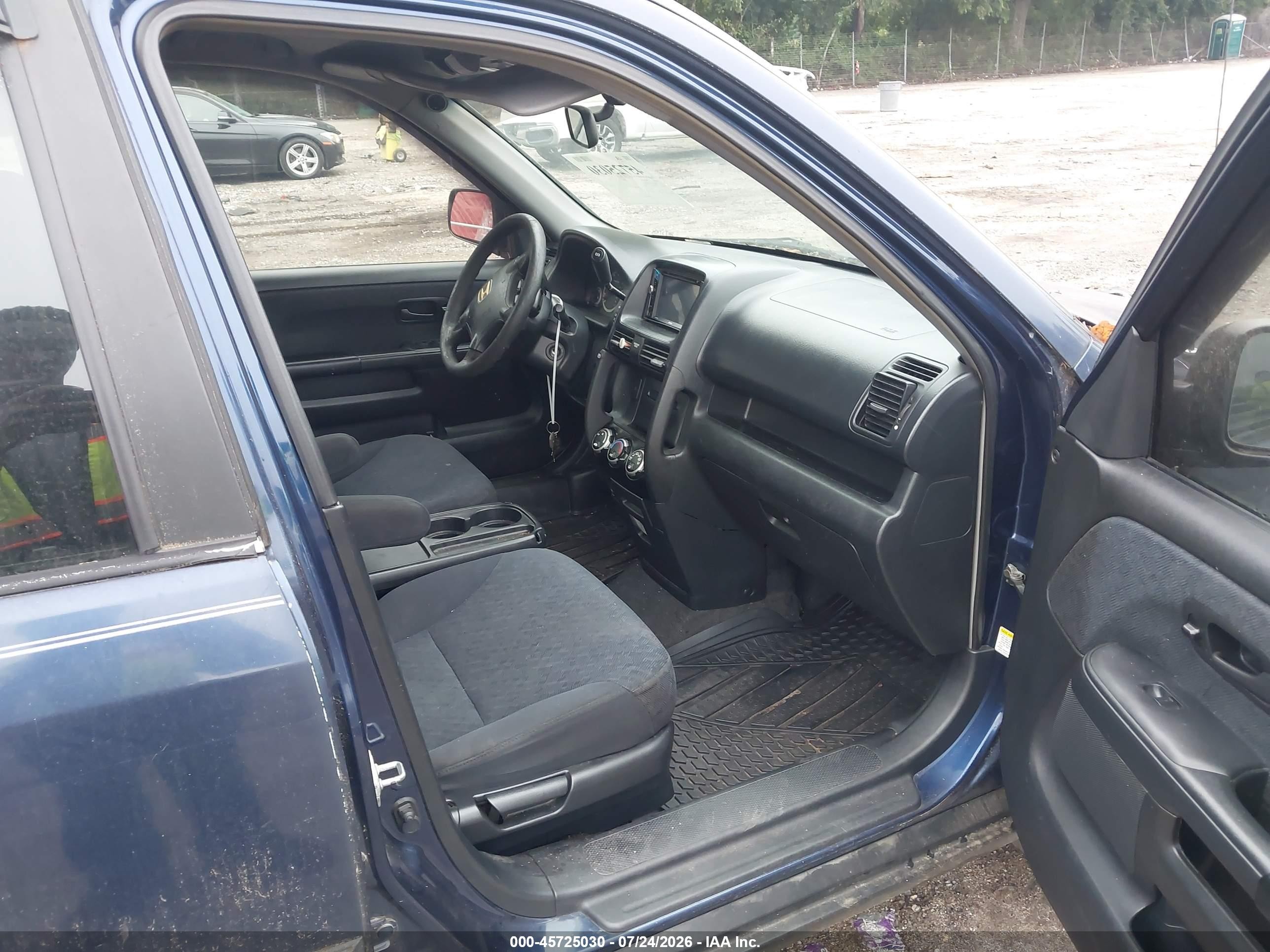 2005 Honda Cr-v Lx Синий vin: SHSRD68545U301368