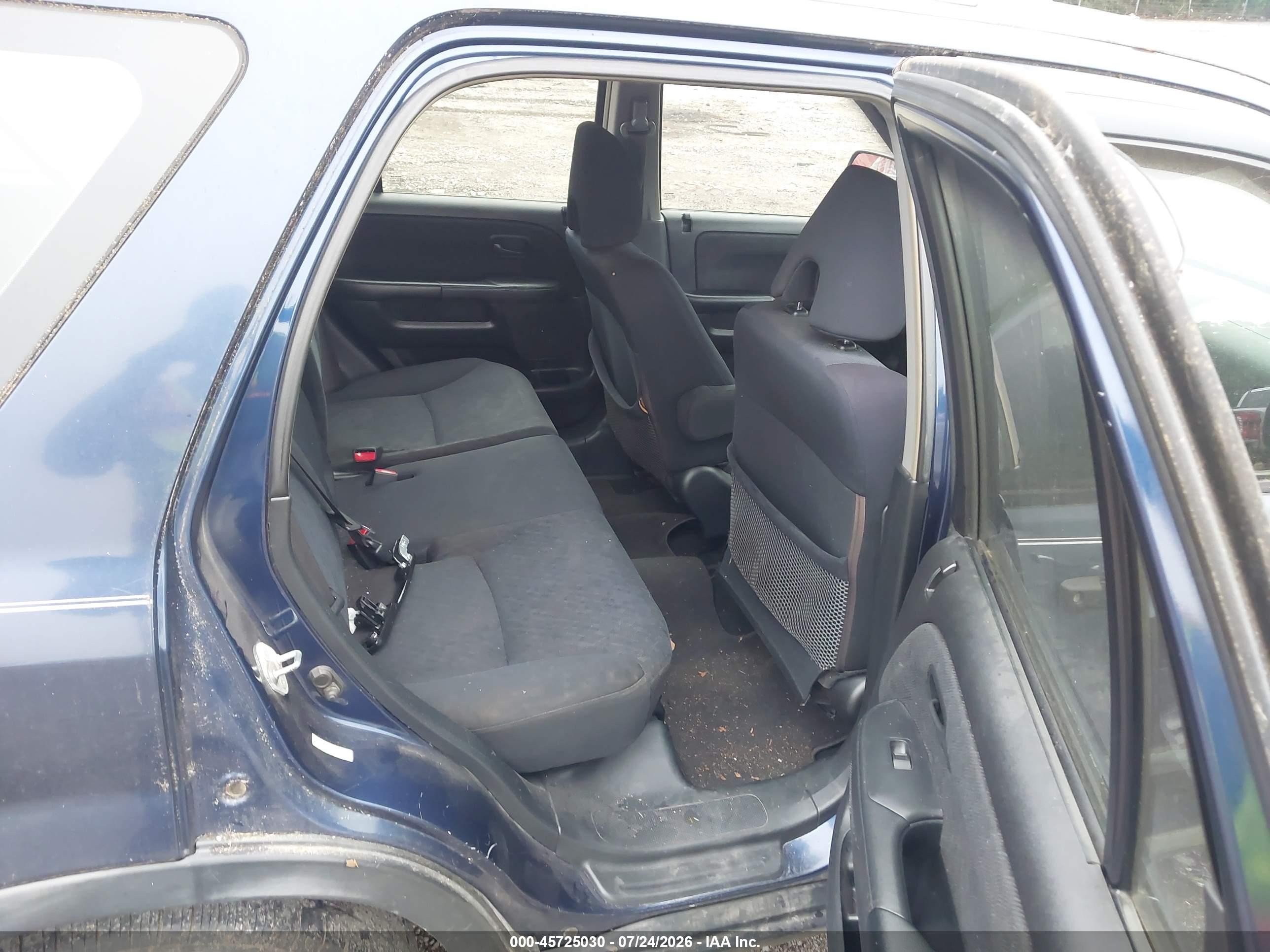 2005 Honda Cr-v Lx Синий vin: SHSRD68545U301368