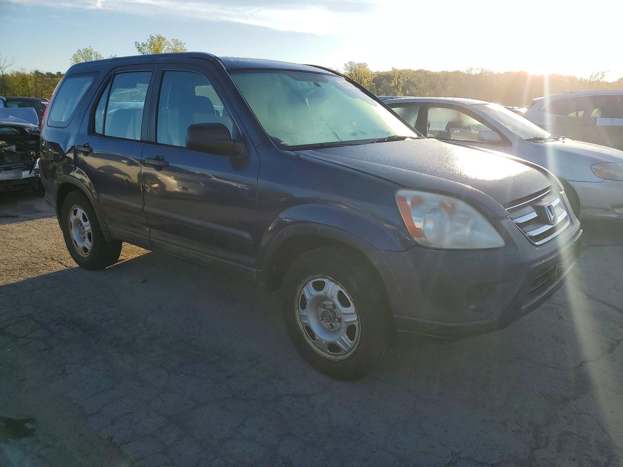 2005 Honda Cr-v Lx Blue vin: SHSRD68545U308854