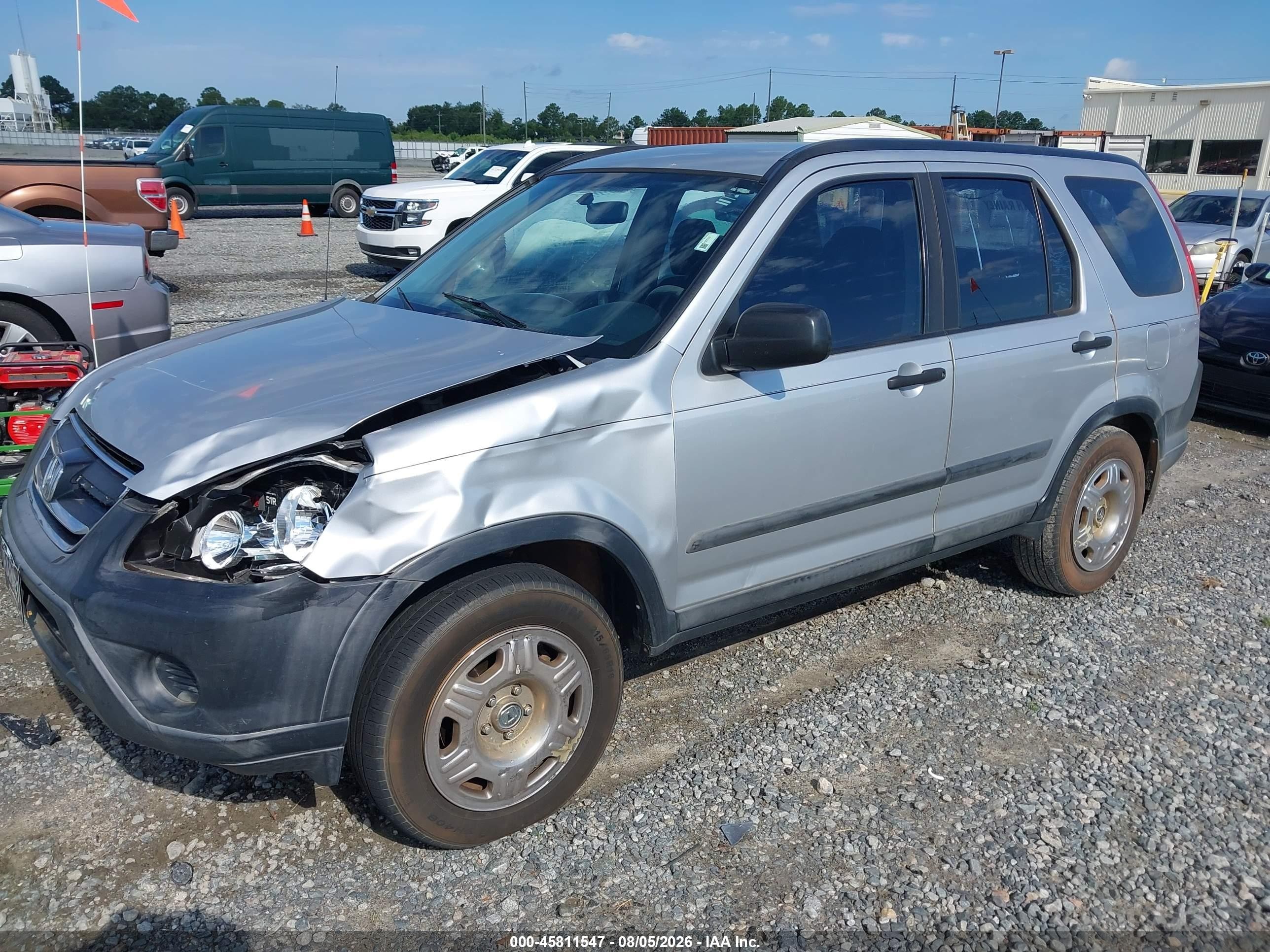 2006 Honda Cr-v Lx Silver vin: SHSRD68556U400444