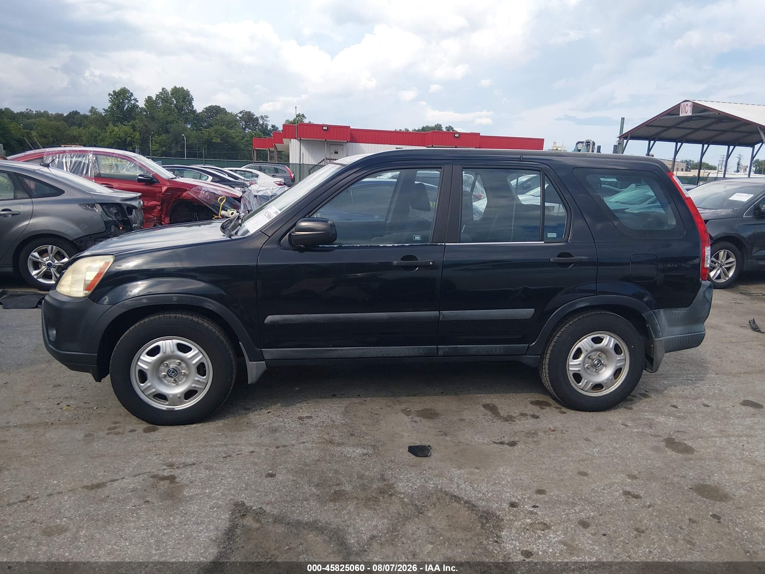 2006 Honda Cr-v Lx Black vin: SHSRD68556U403750