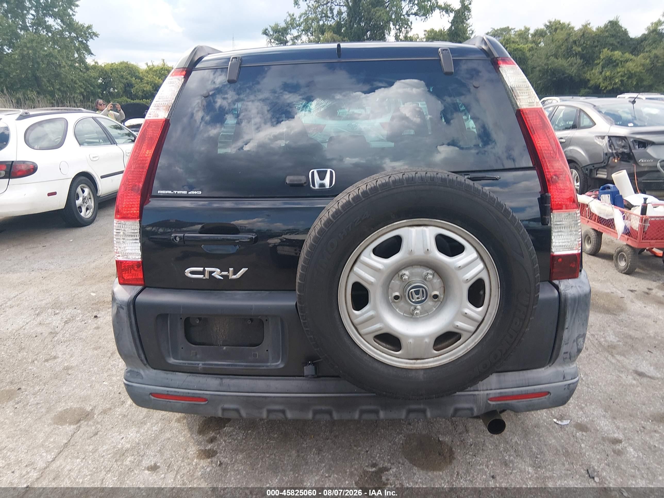 2006 Honda Cr-v Lx Black vin: SHSRD68556U403750