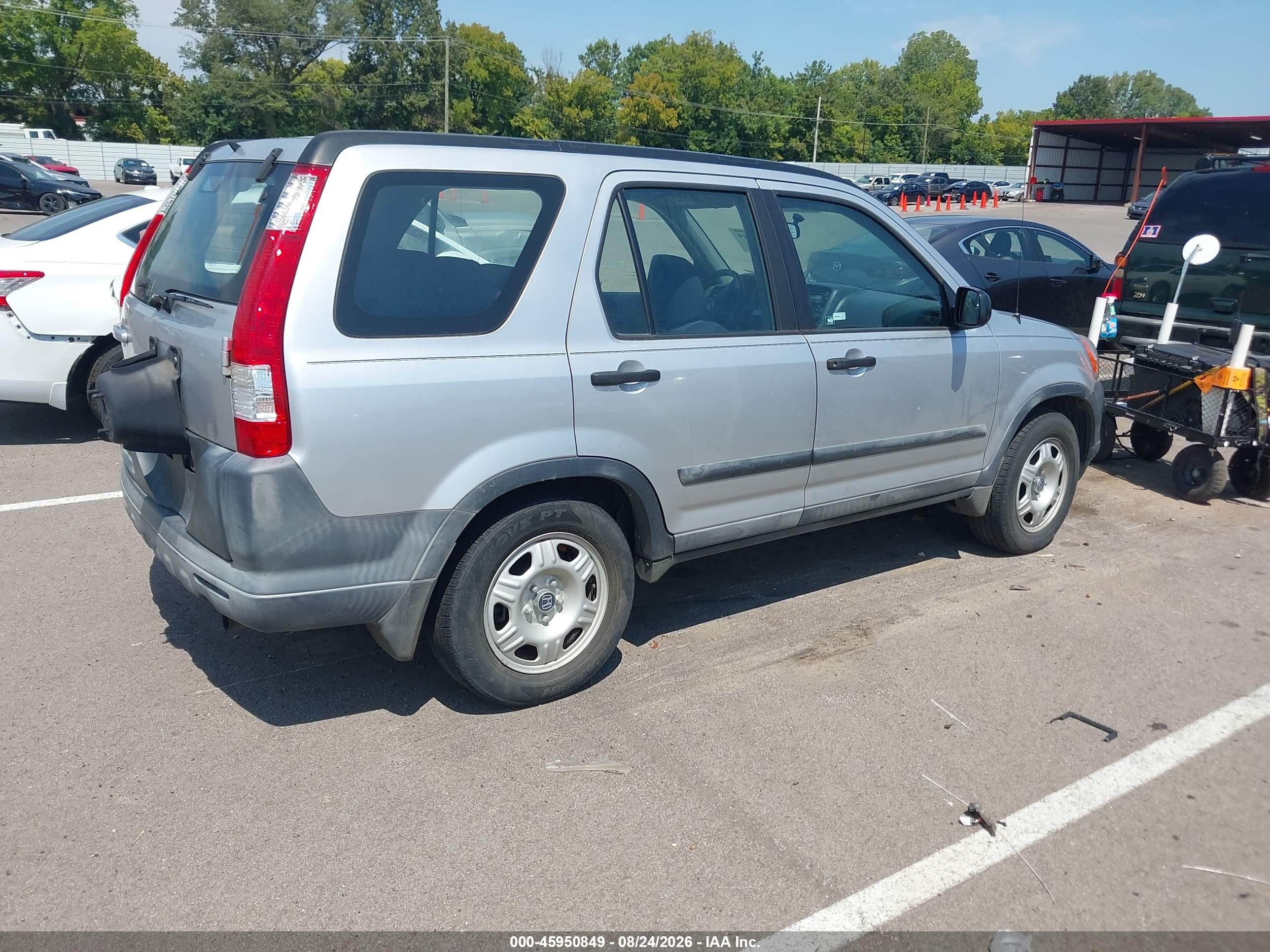 2006 Honda Cr-v Lx Silver vin: SHSRD68556U405546