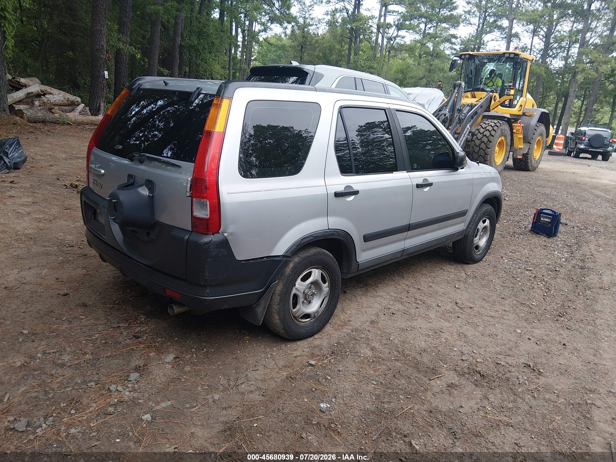 2004 Honda Cr-v Lx Silver vin: SHSRD68564U207104