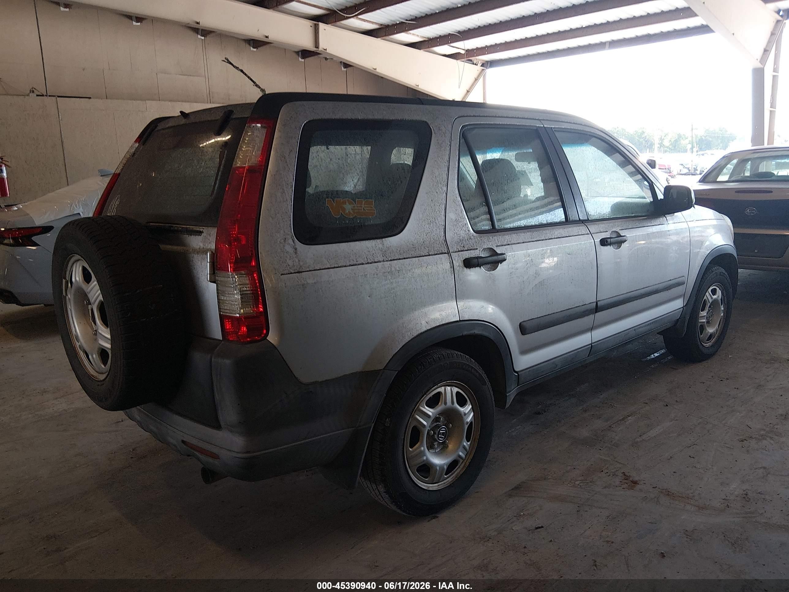 2006 Honda Cr-v Lx Silver vin: SHSRD68566U407077